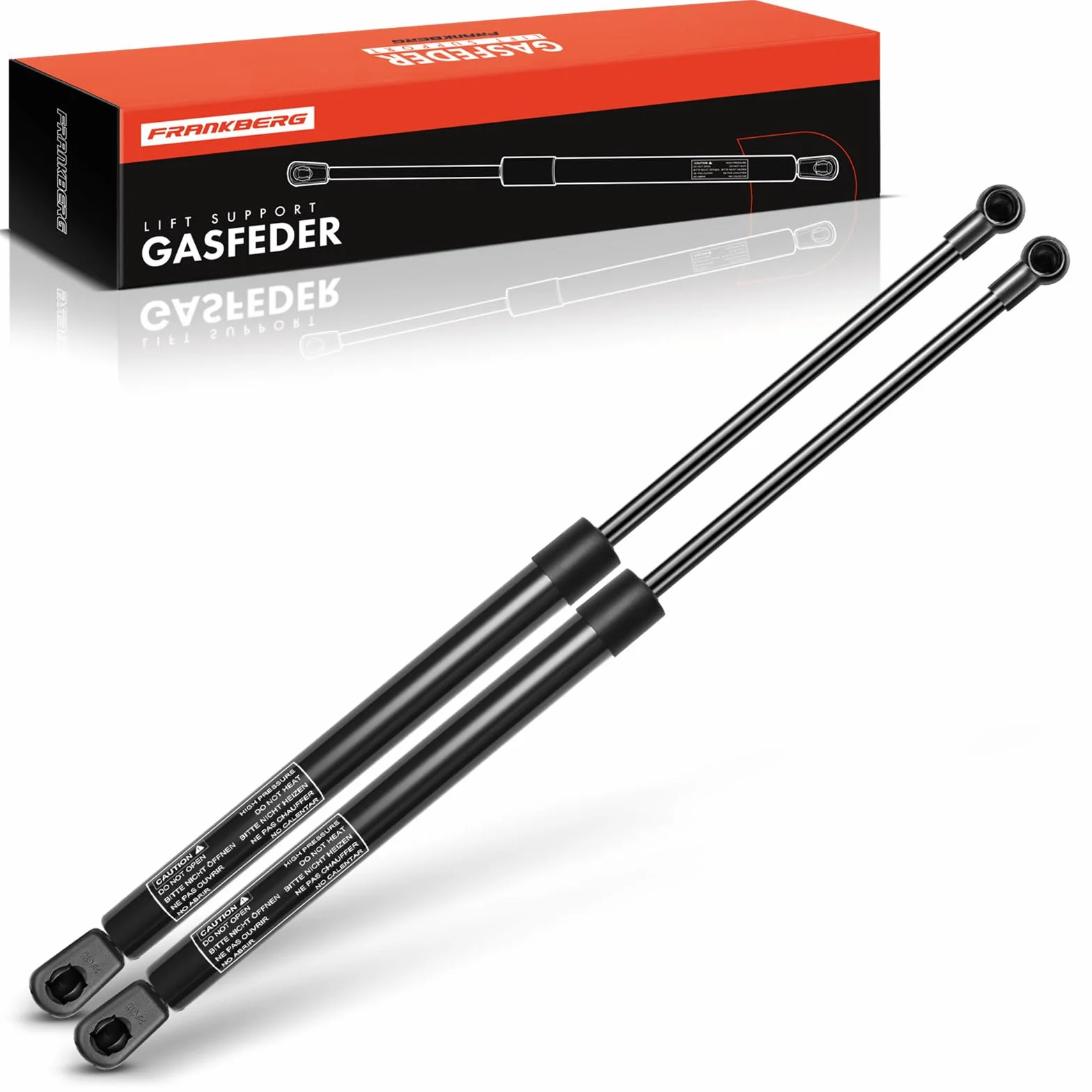 Frankberg 2x Molle a gas Portellone posteriore Compatibile con Golf V 1K1 Tutti i Motori Compatto 2003-2009 Replace# 1K6827550F