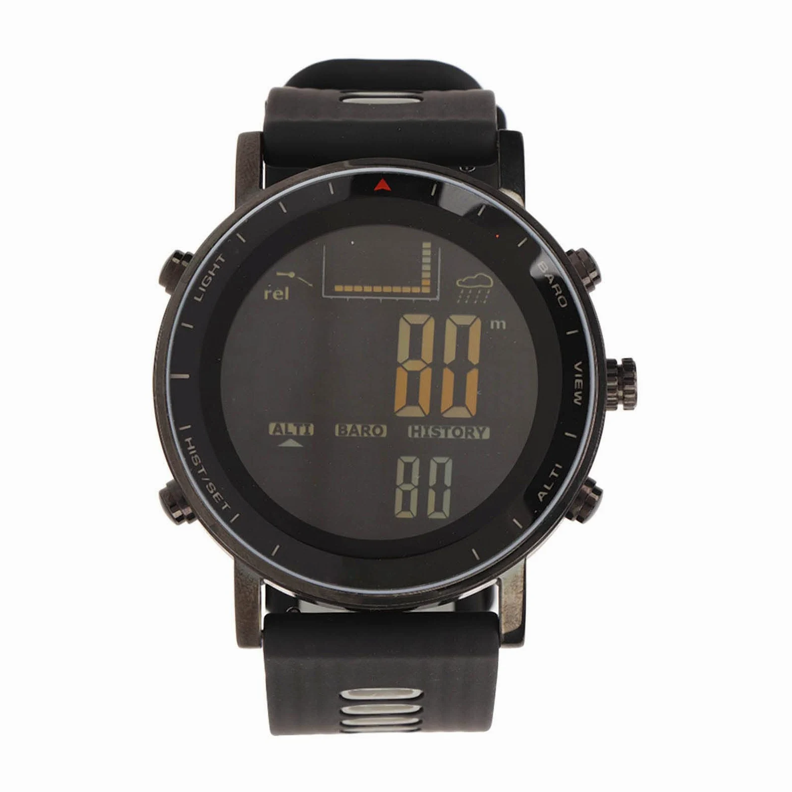 Qcwwy Orologio Sportivo all'aperto, Misuratore di Altezza Misuratore di Temperatura con Retroilluminazione El 10 ATM Batteria a Bottone per Orologio da Polso Digitale Impermeabile per