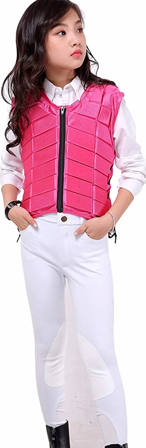 TentHome Unisex Bambini Gilet di Protezione Equestre EVA imbottito sicurezza equitazione attrezzature di Protezione del Corpo Guardia Gilet di assorbimento degli Urti