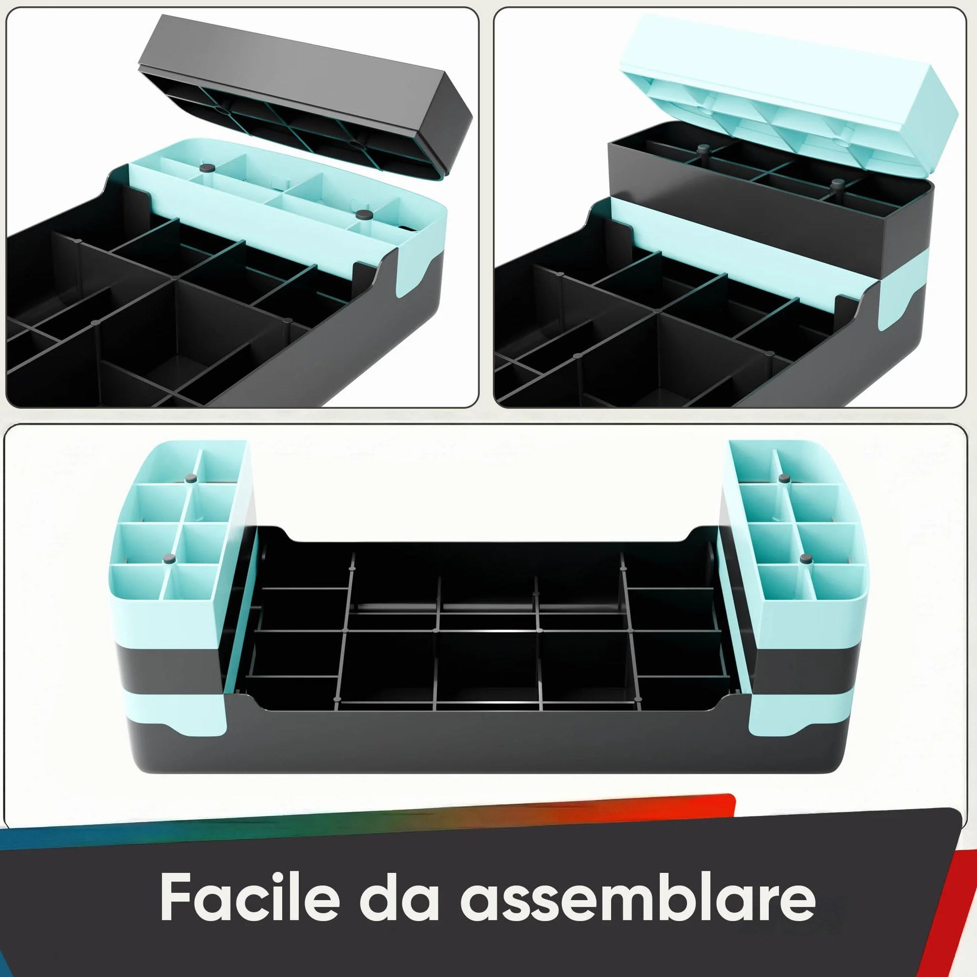 Ultrasport Step Fitness Aerobica Stepper Casa Antiscivolo Regolabile 3 Altezze Stepboard 68x28 cm Blu