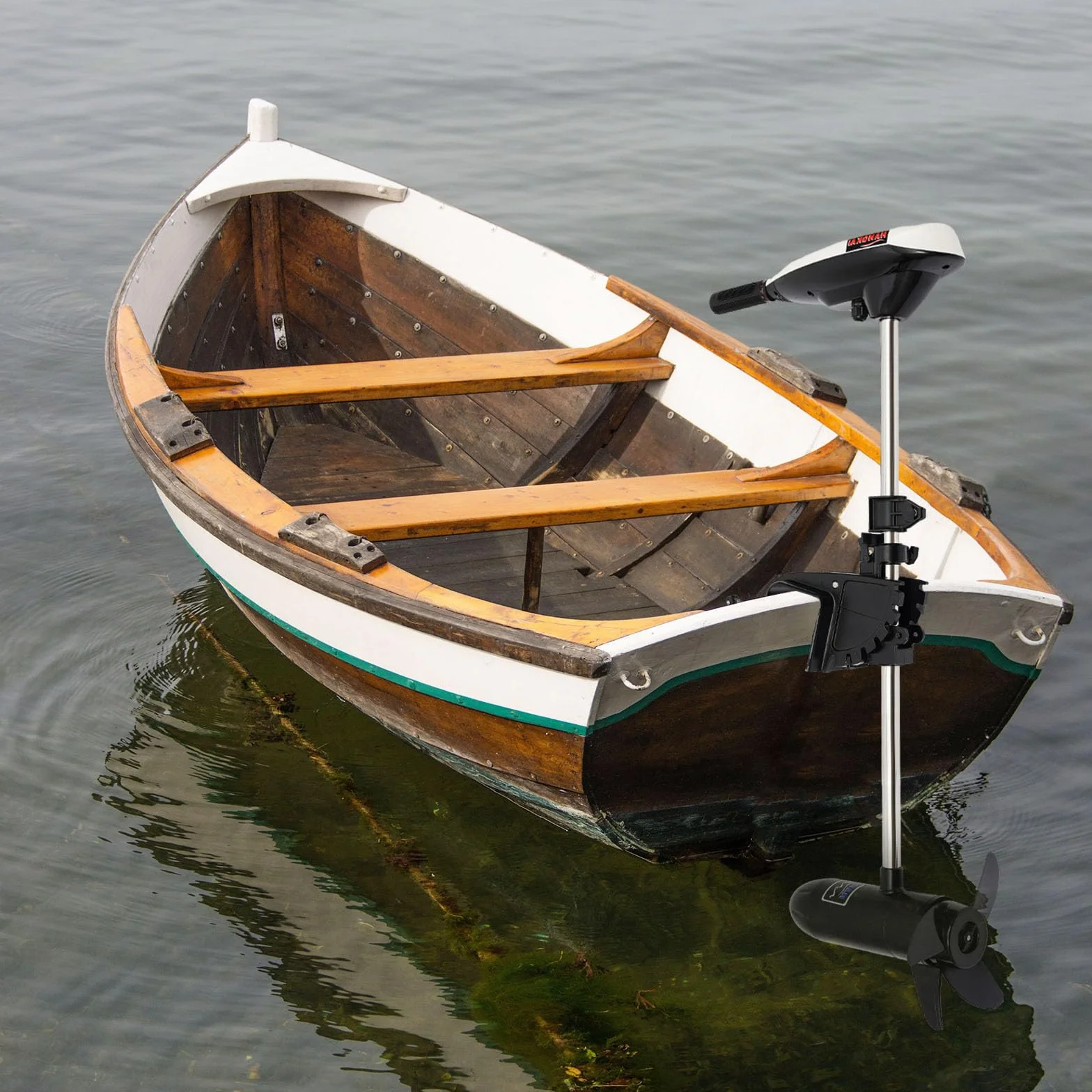 Motore fuoribordo elettrico 12V 20,41 kg 5 velocità avanti 2 retro per barca kayak canoa gommone