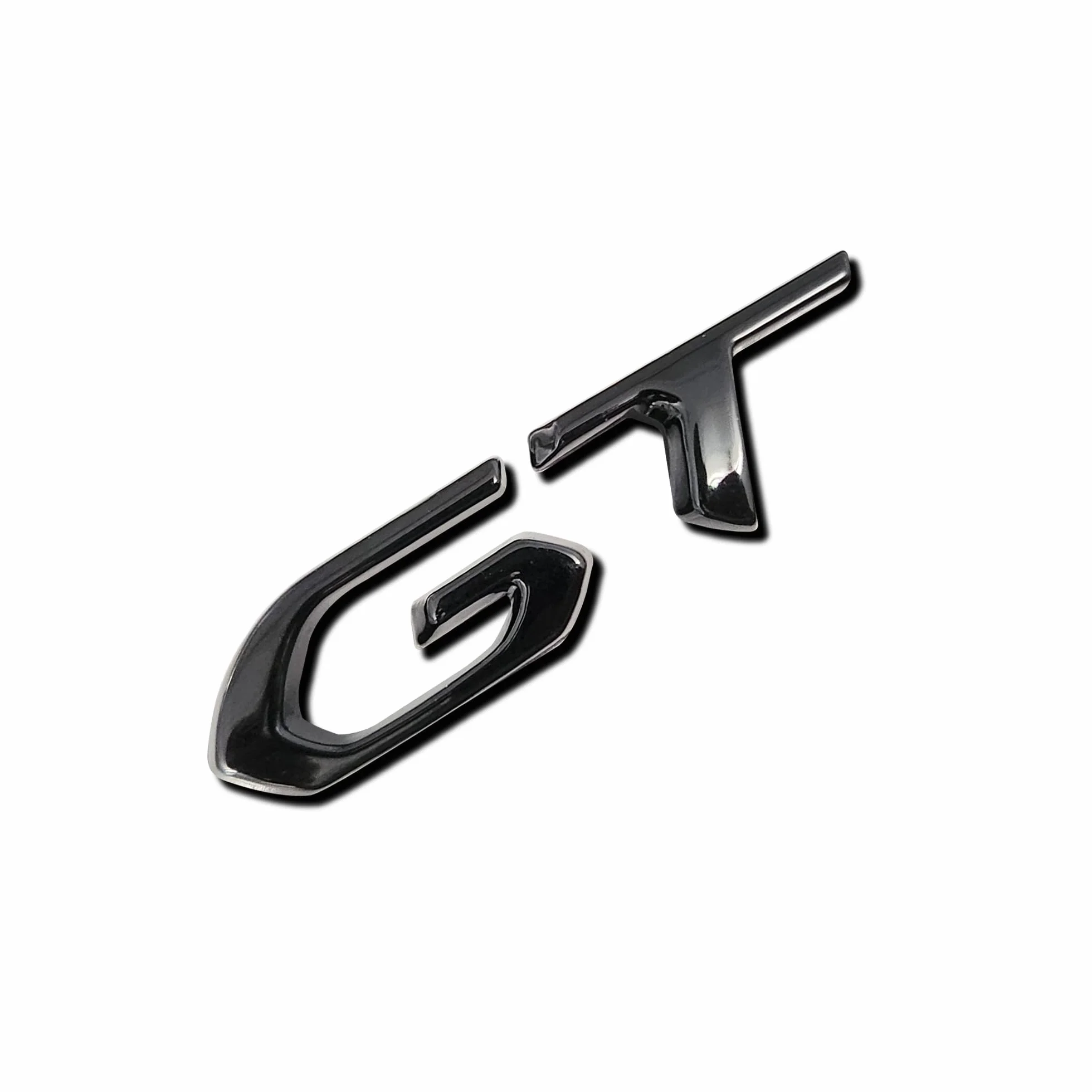 Logo posteriore lucido nero GT per baule auto, emblema di tuning per 208 2008 308 3008 5008 508