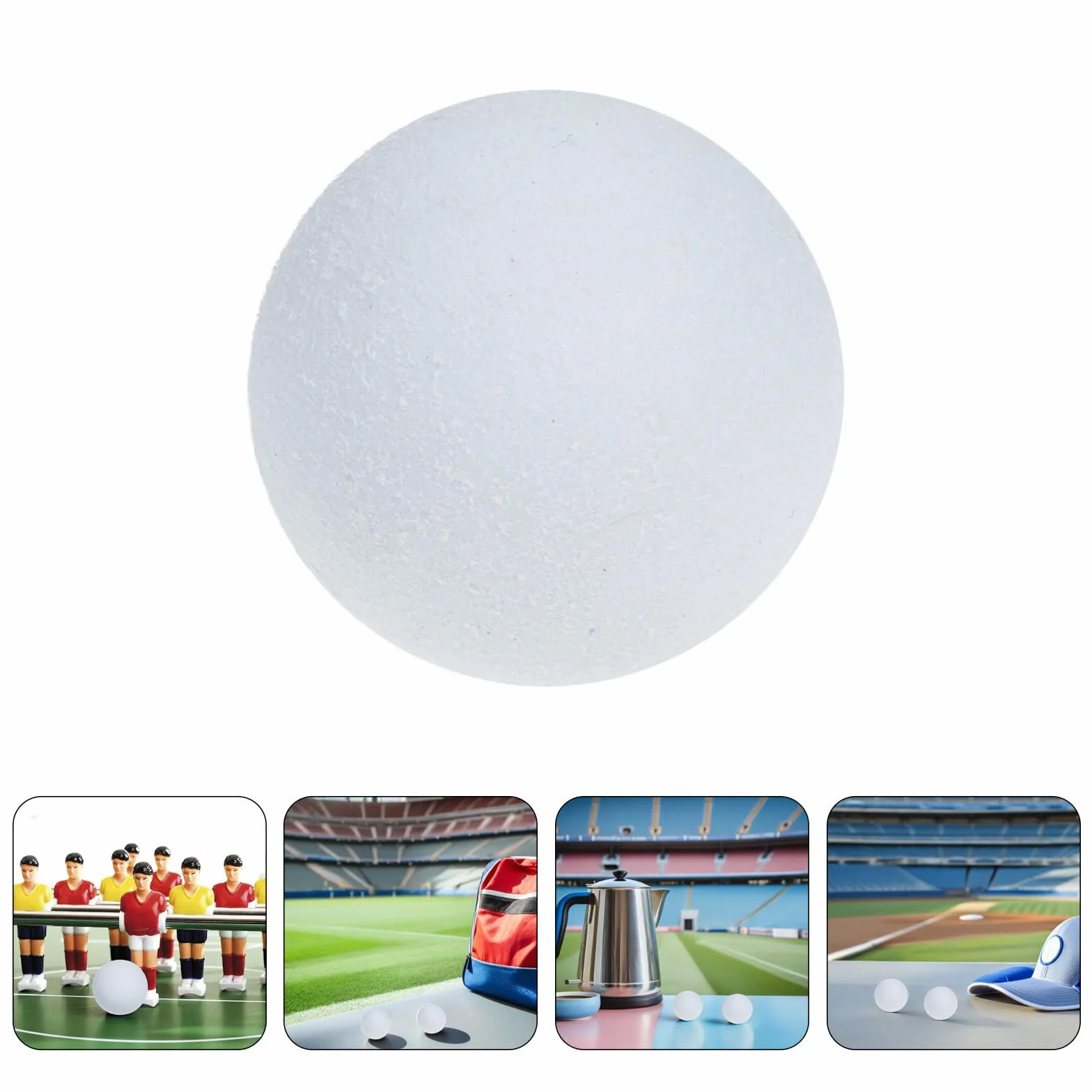 SUPVOX Set 8 Palline da Calcio Balilla 36 MM Bianche ABS Sostitutive per Gioco da Tavolo