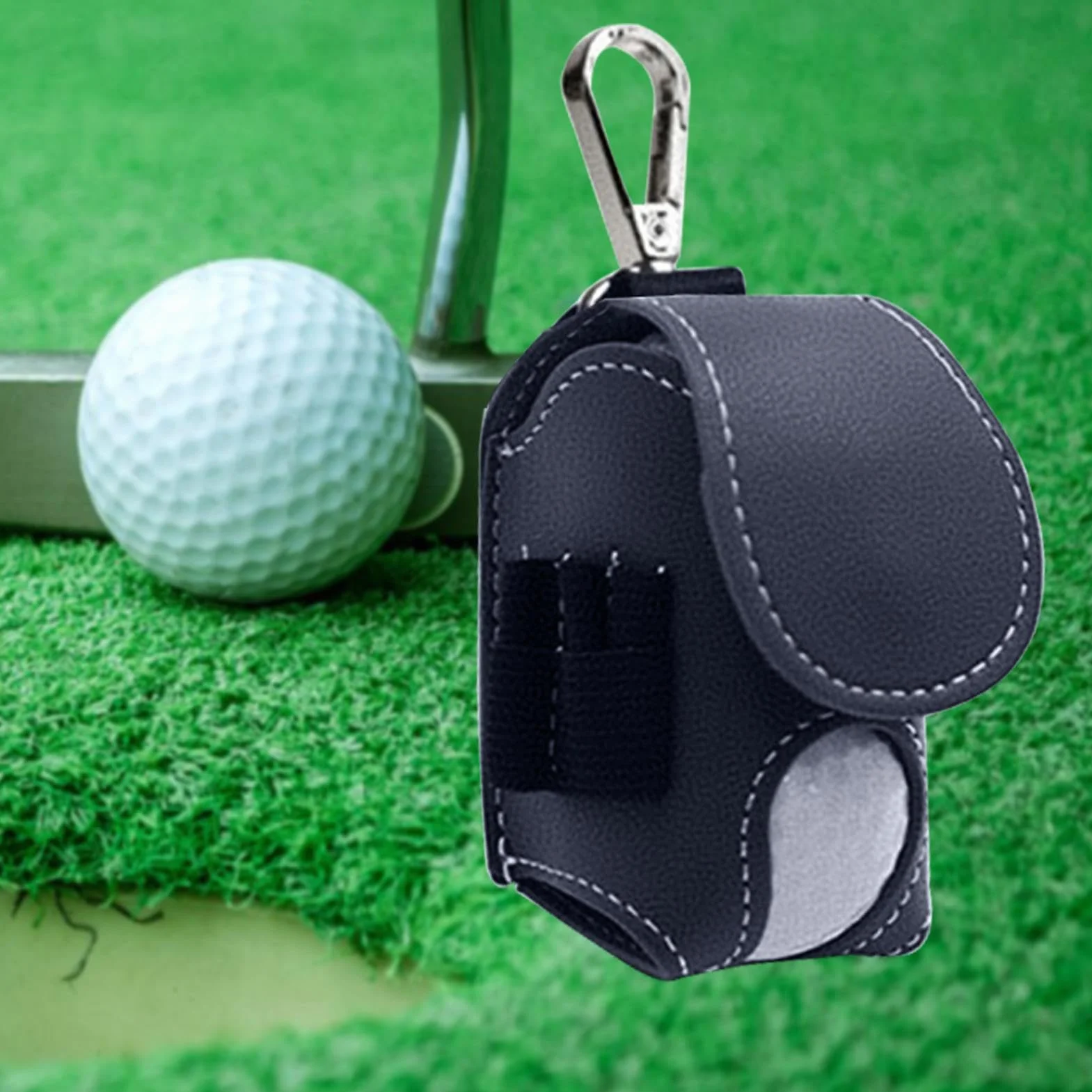 Borsa per il trasporto di palline da golf con chiusura magnetica, per allenamento e competizione
