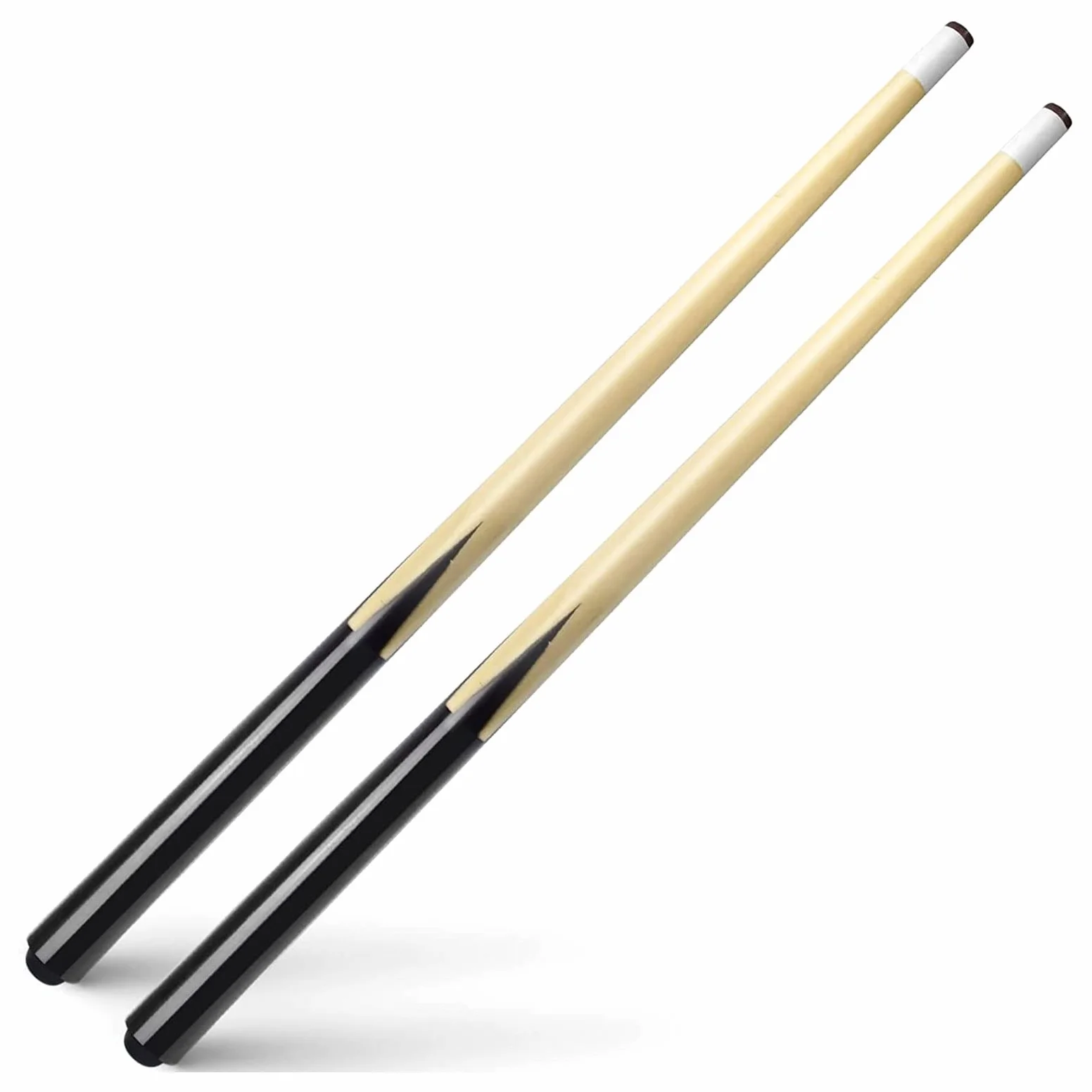 Stecche da Biliardo 2 Pezzi 50cm 68cm 90cm 120cm Legno Punte 11,5mm