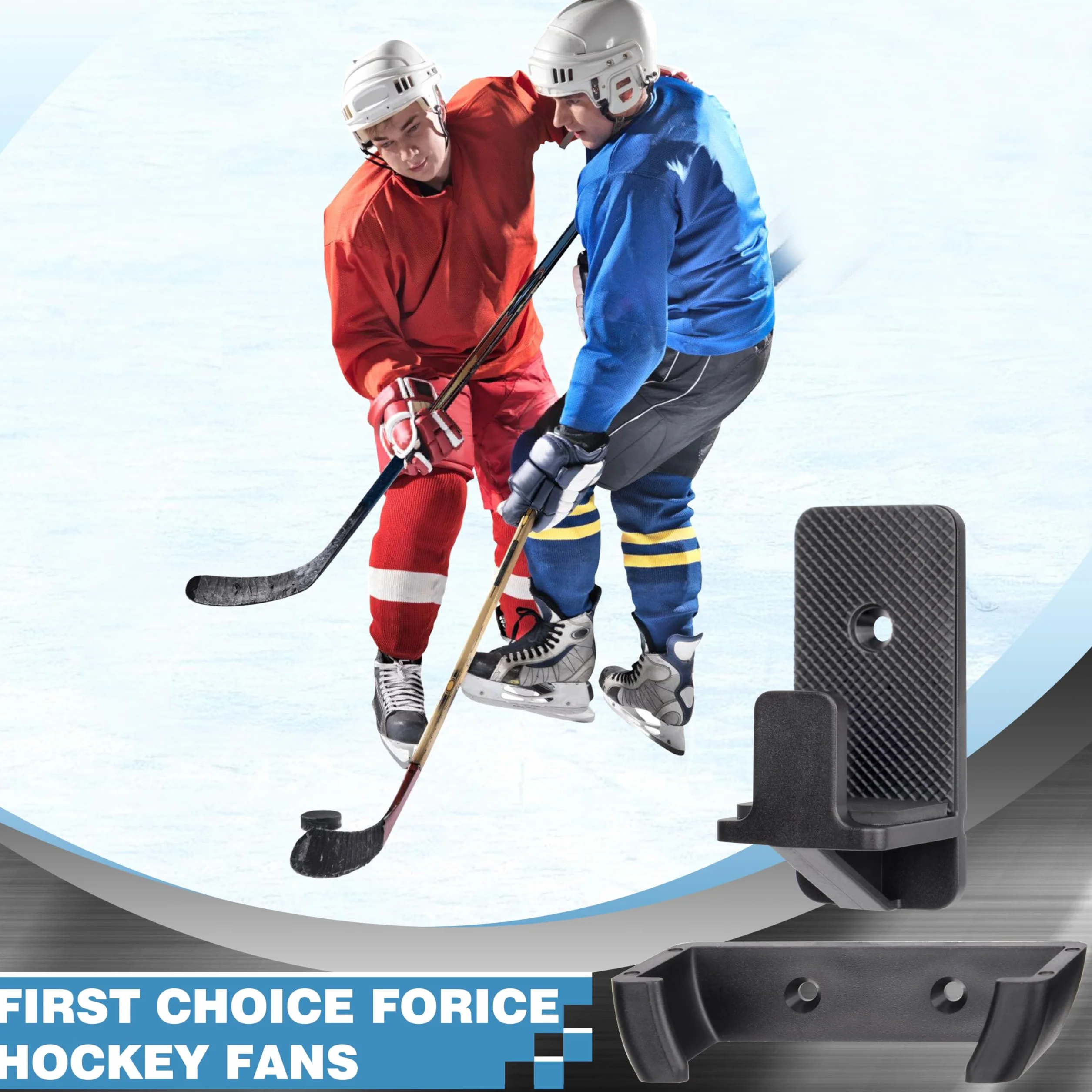 BOOSTEADY Set di Supporto da Parete per Mazze da Hockey e Dischi, Espositore per Decorazione e Conservazione
