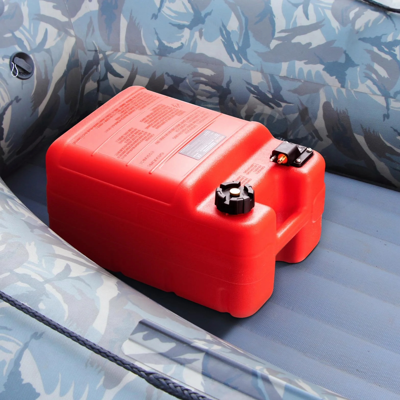 VEVOR Serbatoio Carburante Marino 24 L Portatile per Barche Fuoribordo Plastica Rosso