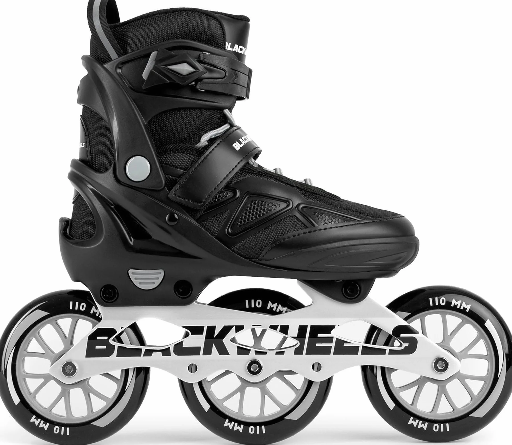 BLACKWHEELS Dynamic Pattini in linea tre ruote telaio alluminio cuscinetti ABEC-7 One-Step-Adjustment