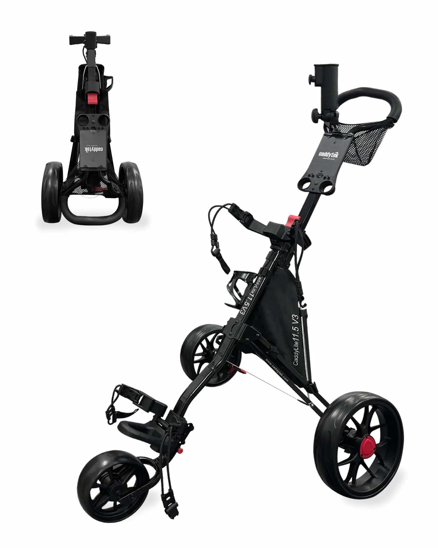 Caddytek CaddyLite 11.5 V3 Carrello da Golf a 3 Ruote Leggero Pieghevole