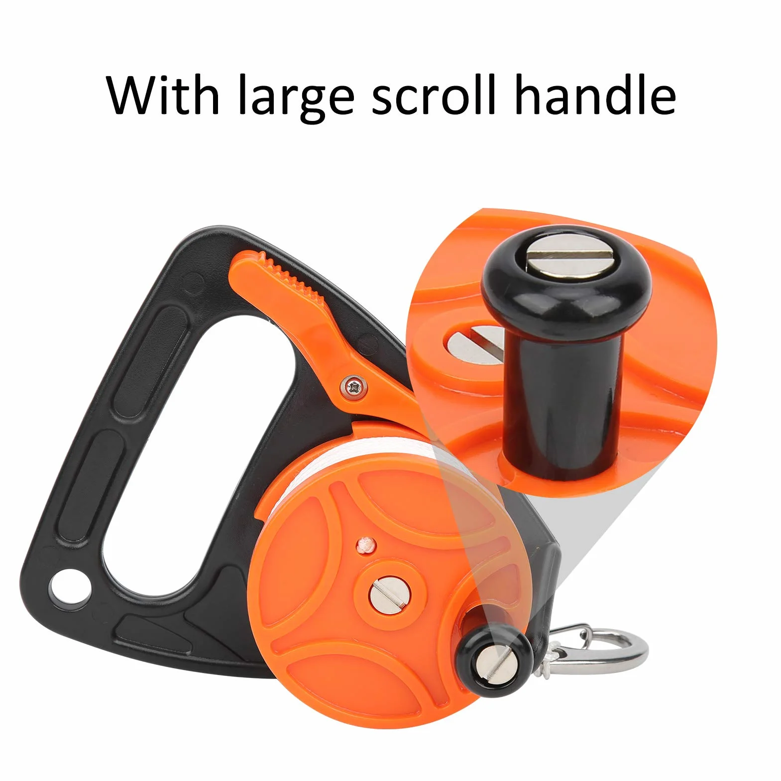 Diving Reel Scuba Dive Reel with Thumb Stopper Lightweight Retractable Line for Cave Wreck Exploration
