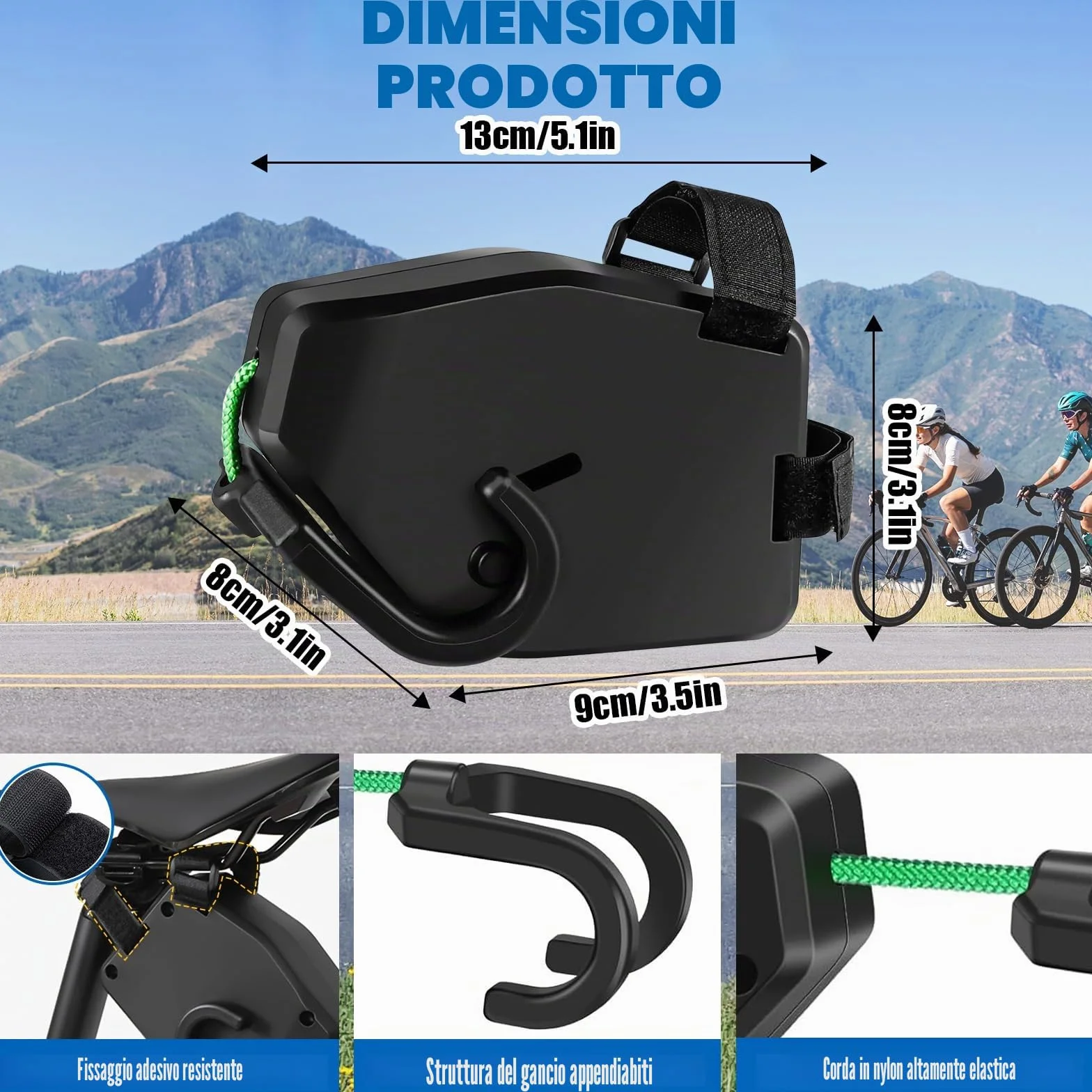 Corda di Traino per Biciclette per Bambini 2.5M Fune Traino Bici Bambino Extra Robusta Leggera Bar Trazione Velo Bambino MTB E-Bike