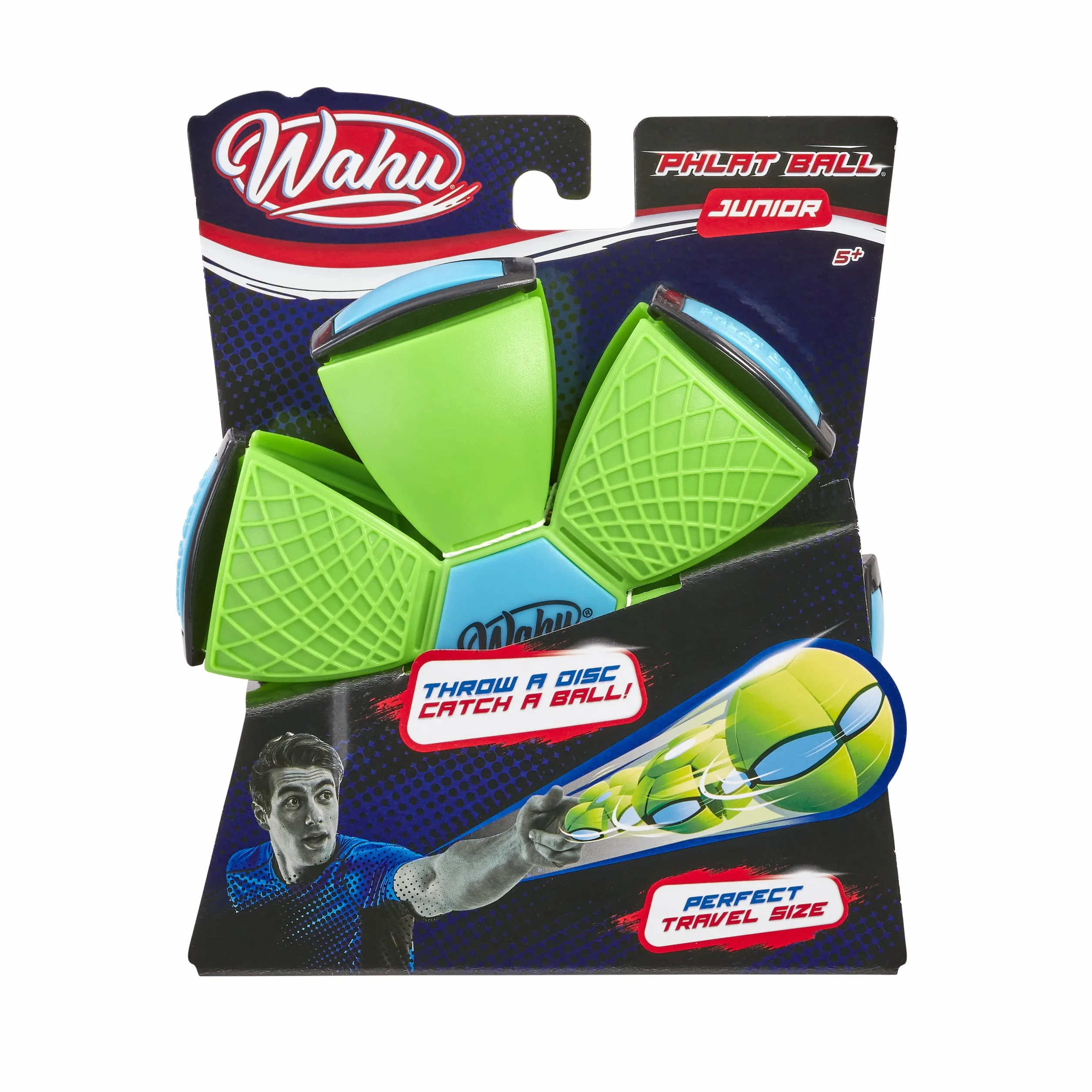 Wahu Phlat Ball Junior Verde Gioco all'aperto Lancia disco prende palla