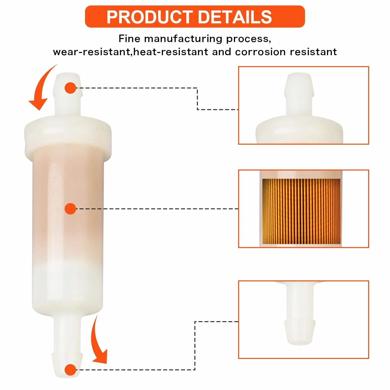 Filtro carburante benzina Sostituire Sea-Doo 275000262 27500051 Sierra 18-7830 Mercury Marine Mariner 35-816296Q2 Polaris 2530008 OMC Johnson Evinrude 0398327 398327