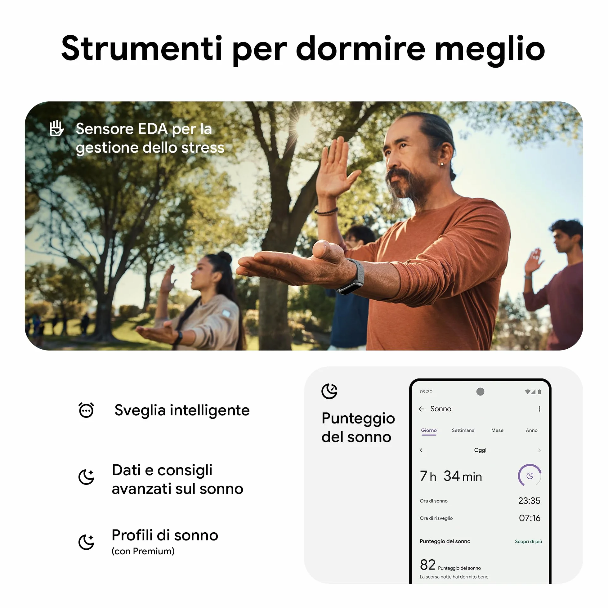 Google Fitbit Charge 6 Activity tracker con abbonamento Premium 6 mesi incluso 7 giorni batteria Google Wallet Maps