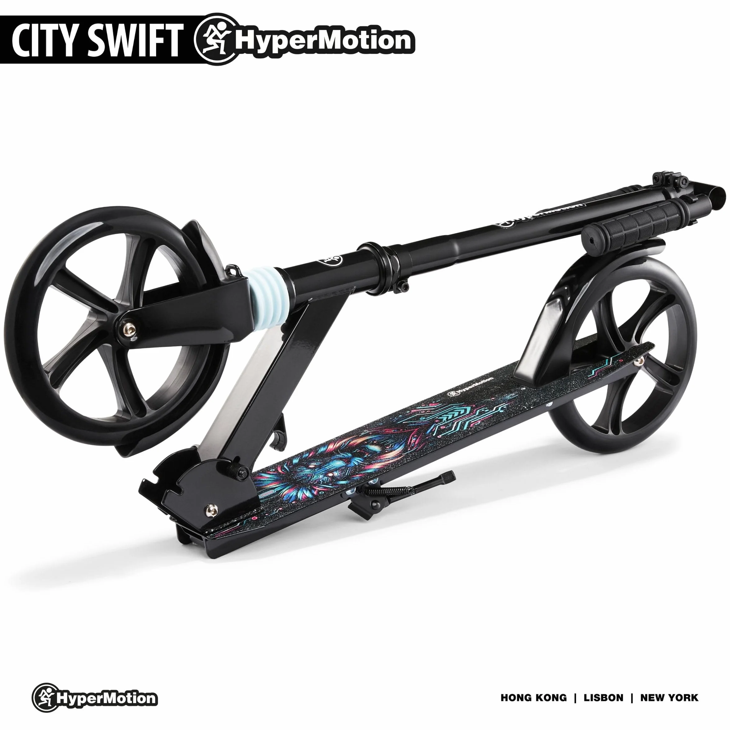 HyperMotion Vibe Monopattino Pieghevole Bambini 7+ Adolescenti Ruote 200 mm
