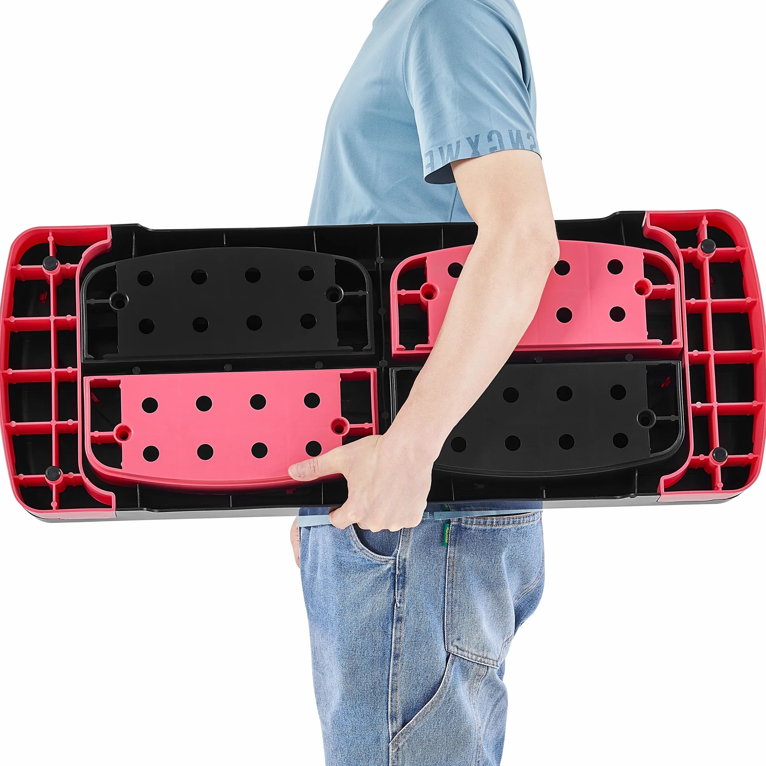 Yaheetech Step Aerobica 3 Altezze Regolabili 10/15/20 cm, Portata 250 kg, Piattaforma Fitness Antiscivolo 79,5 x 30 cm