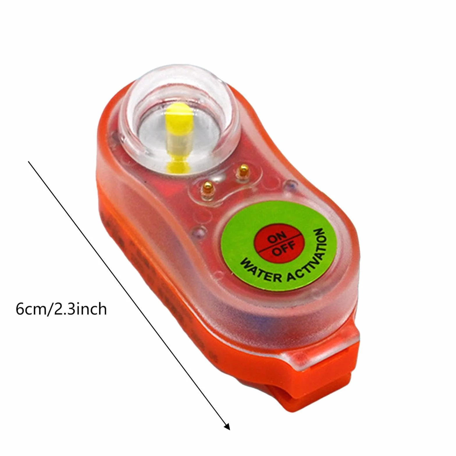 Generico Luci Giubbotto Salvataggio LED Attivazione Acqua Set 8 Pezzi Rosse Verdi Emergenza Mare