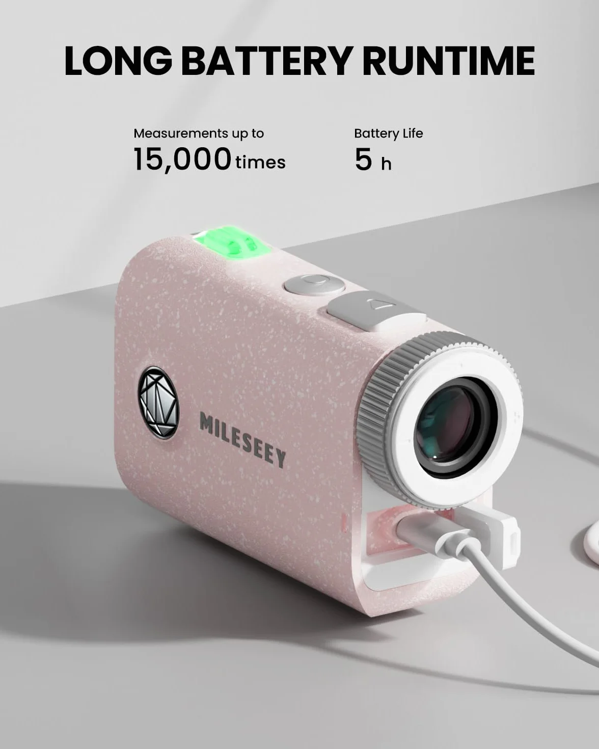 MiLESEEY Telemetro Laser da Golf Tascabile di Alta Qualità con IP65 Impermeabile, 1000 Metri di Telemetro Laser Ricaricabile per il Golf, 0,1s Flagpole Blocco Vibrazioni