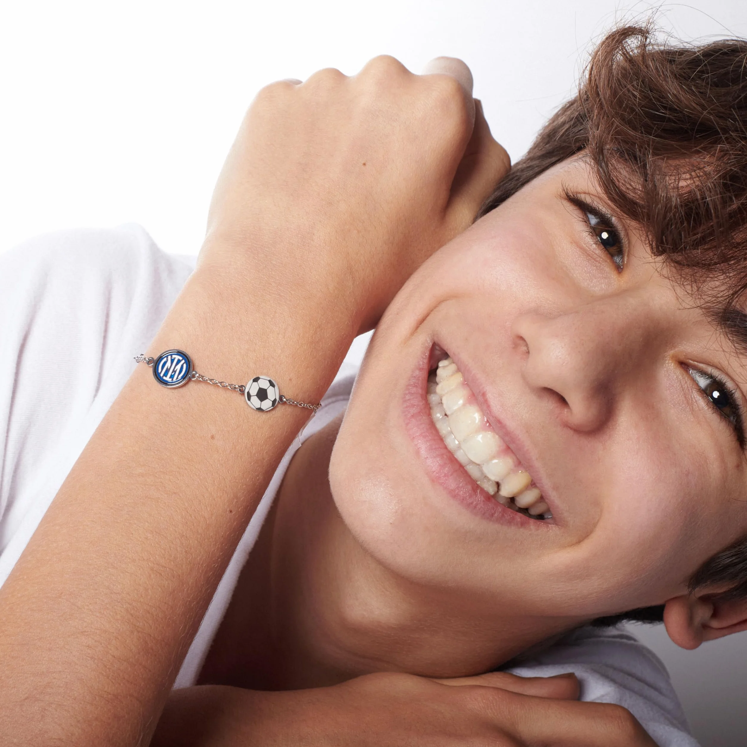 Inter F.C. Internazionale Bracciale ACCIAIO BIMBO
