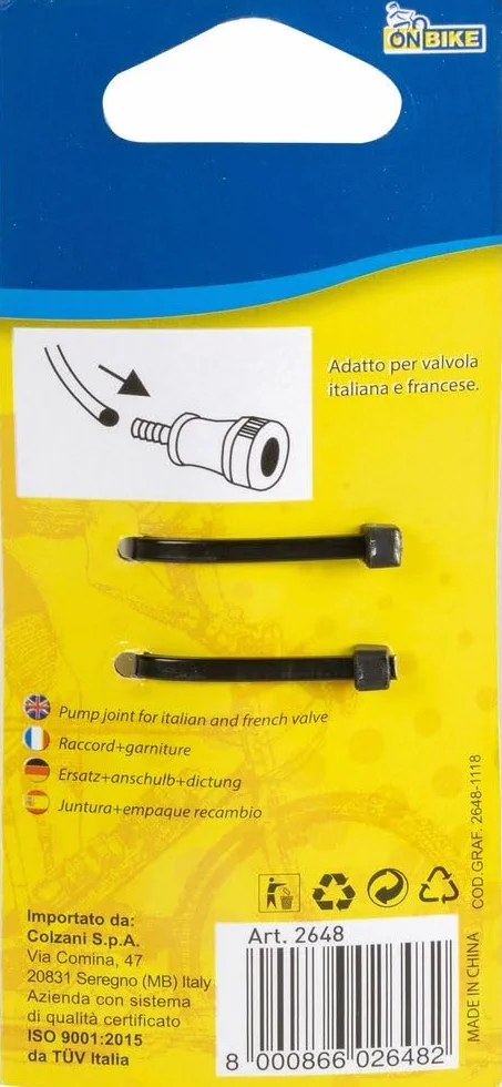Raccordo Pompa Bici Ottone Universale Compatibile Valvola Italiana Francese Tenuta Ermetica Ricambio Gonfiaggio