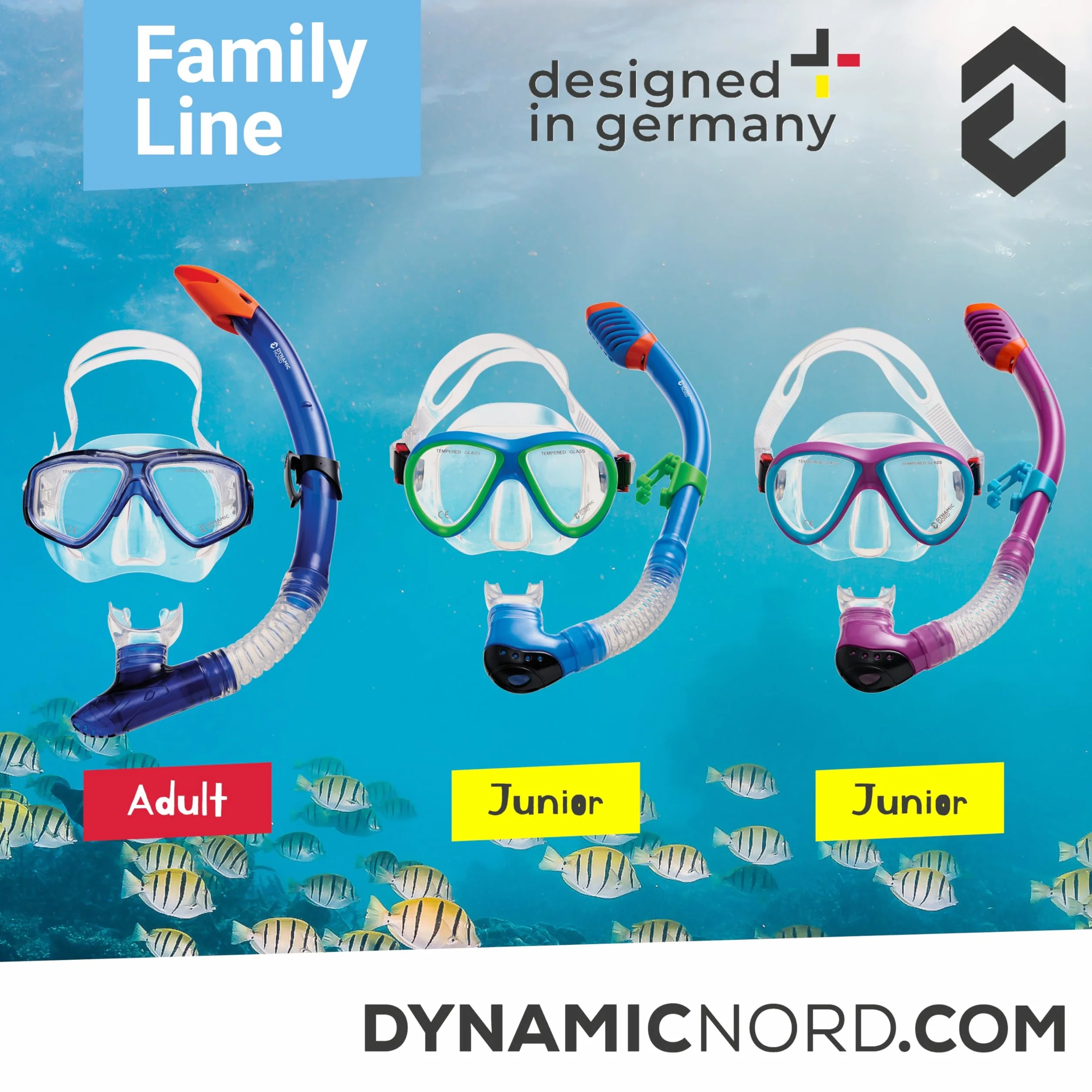 La Gomera Pro Jr. Set da Snorkeling per Bambini – Boccaglio Asciutto Silicone Immersione