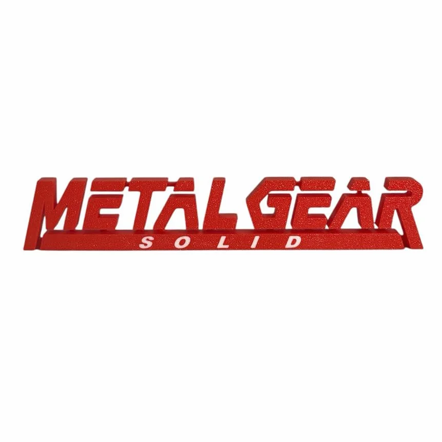 Metal Gear Solid Fan Art 3D Logo da Scrivania