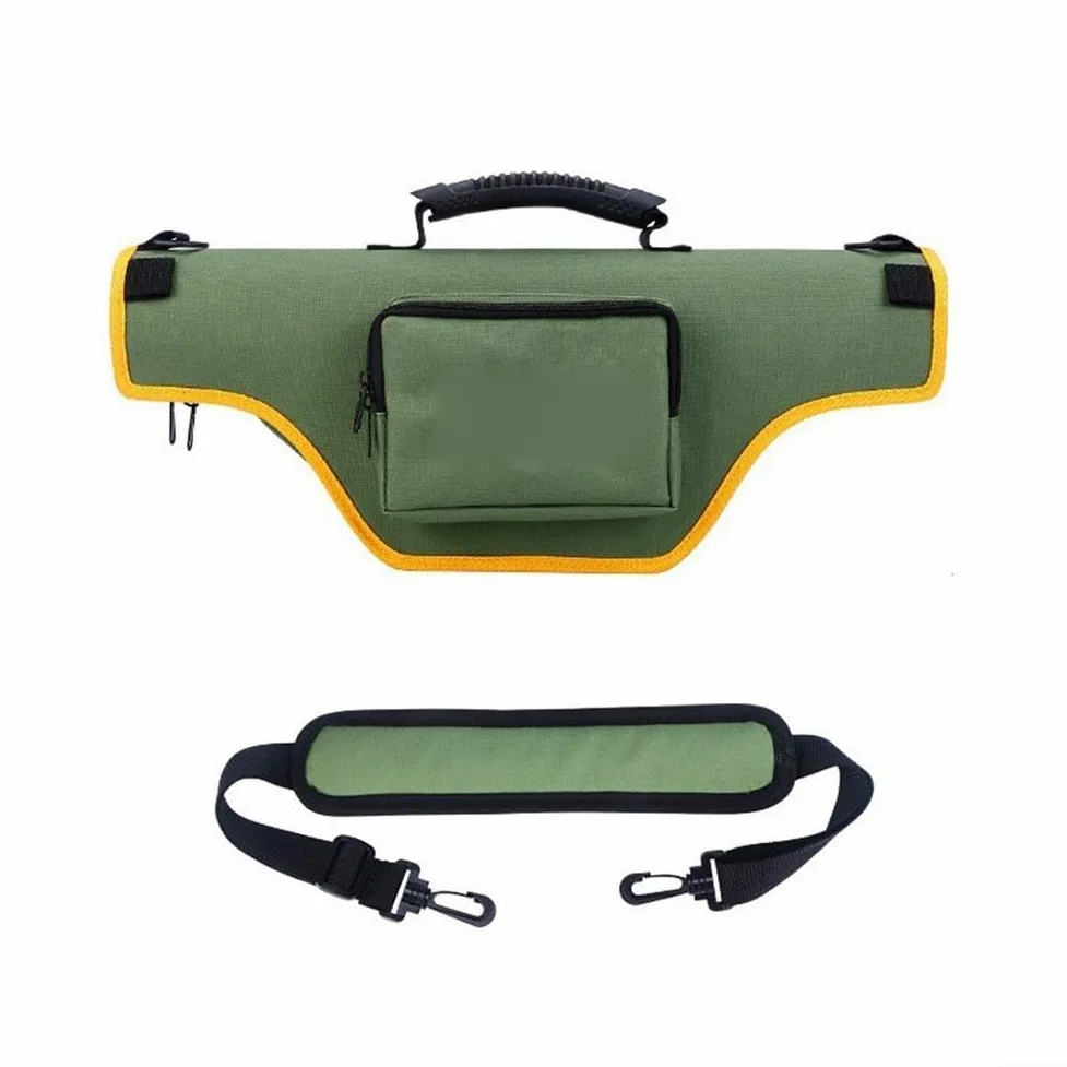 Borsa porta canna da pesca con telaio rigido, dimensioni compatte per il trasporto, struttura in tessuto Oxford resistente all'abrasione