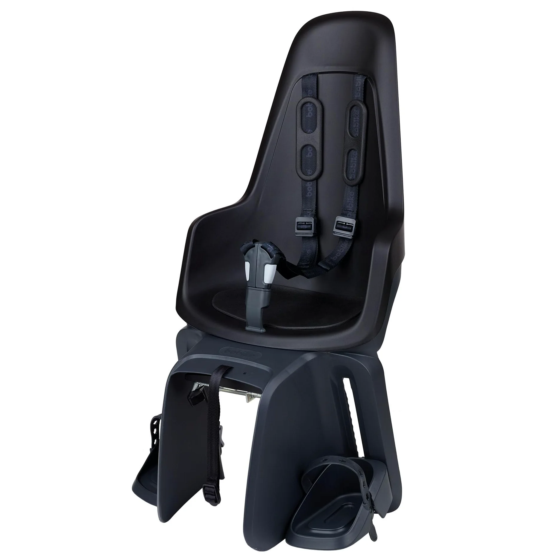 BOBIKE 8012100018 - Seggiolino posteriore ONE MAXI con sistema E-BD per bicicletta con ruote da 26” a 29” con attacco sul portapacchi in colore Nero Urbano