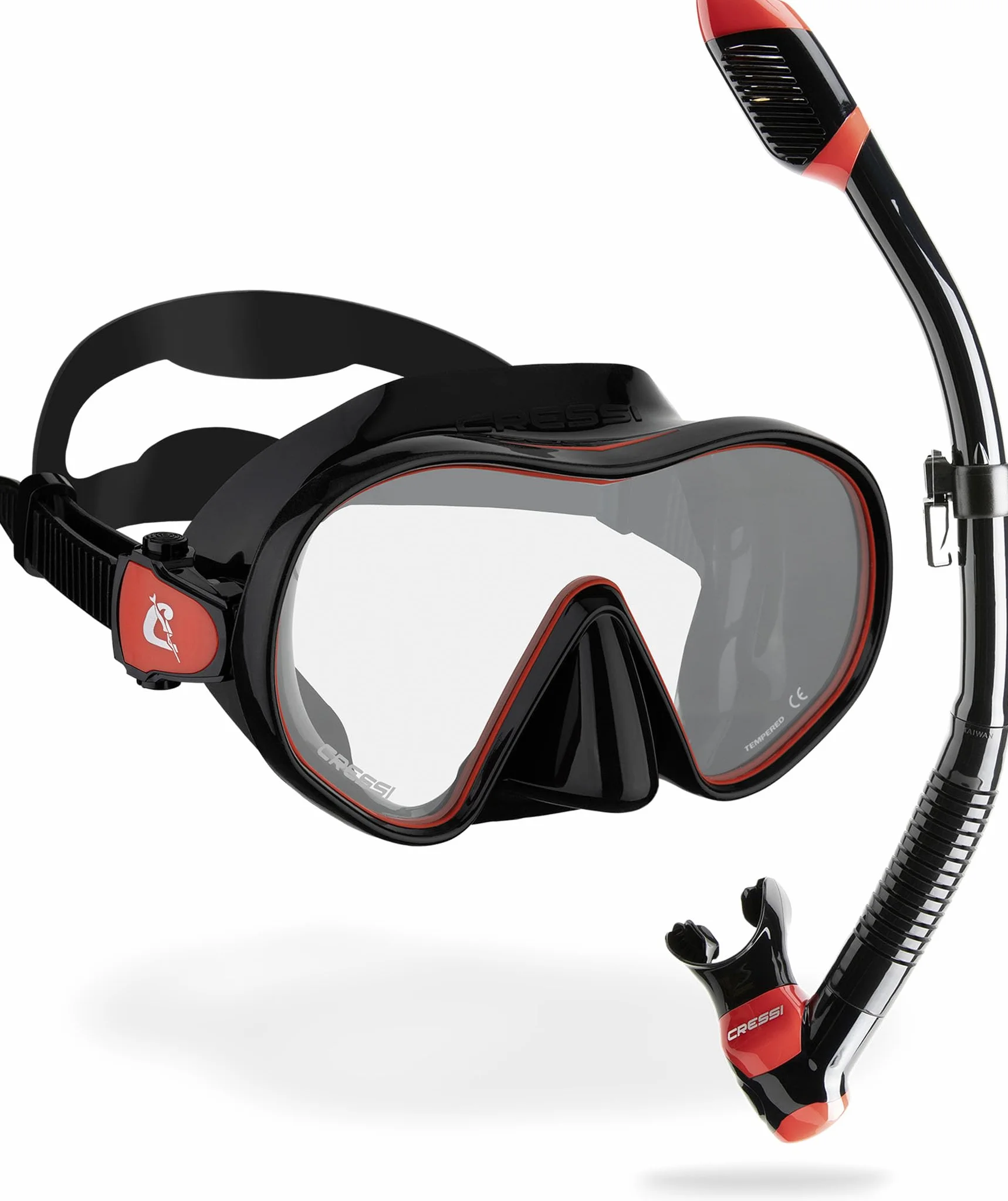 CRESSI F-Dual + Supernova Dry Combo - Maschera e Snorkel Snorkeling Immersioni