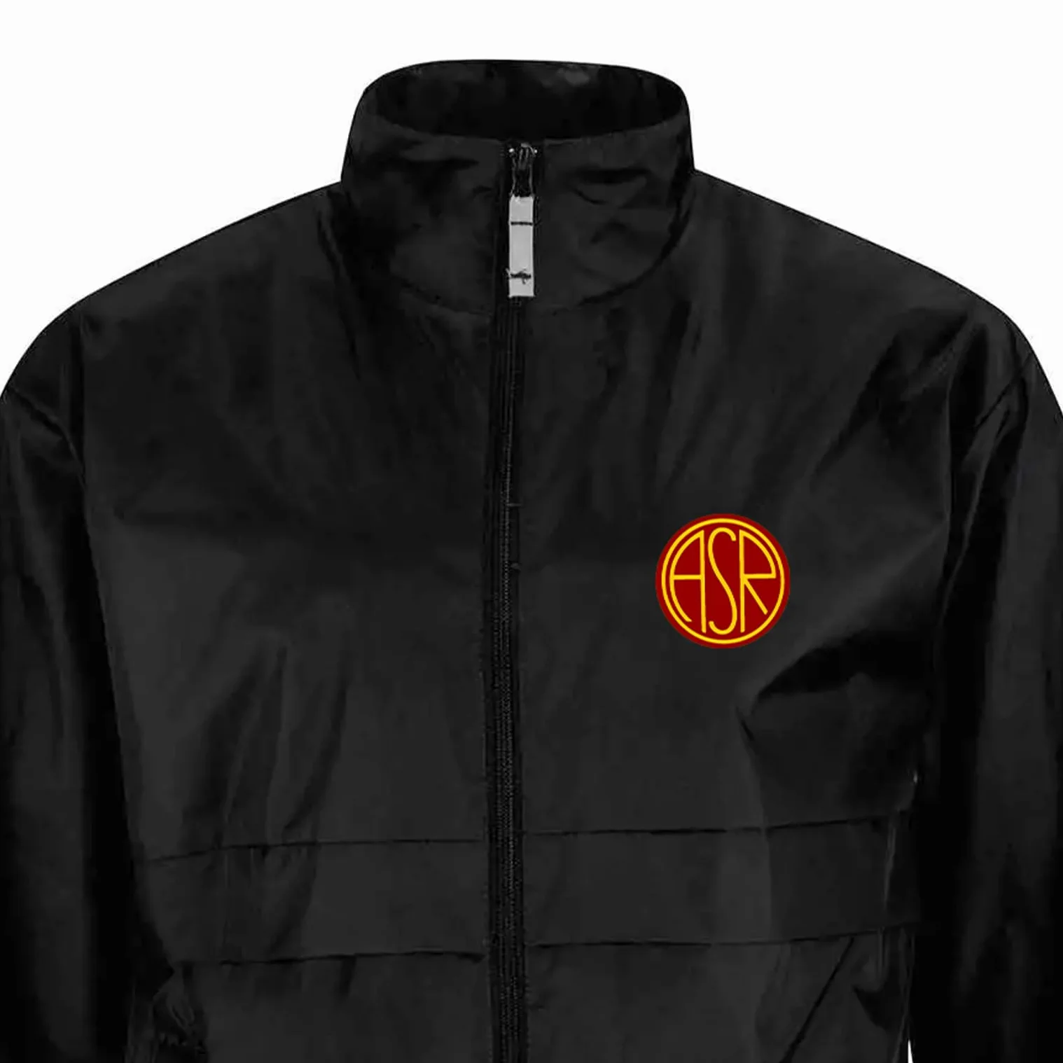 AS Roma Antivento Full Zip Asr Nero Antivento Unisex - Adulto