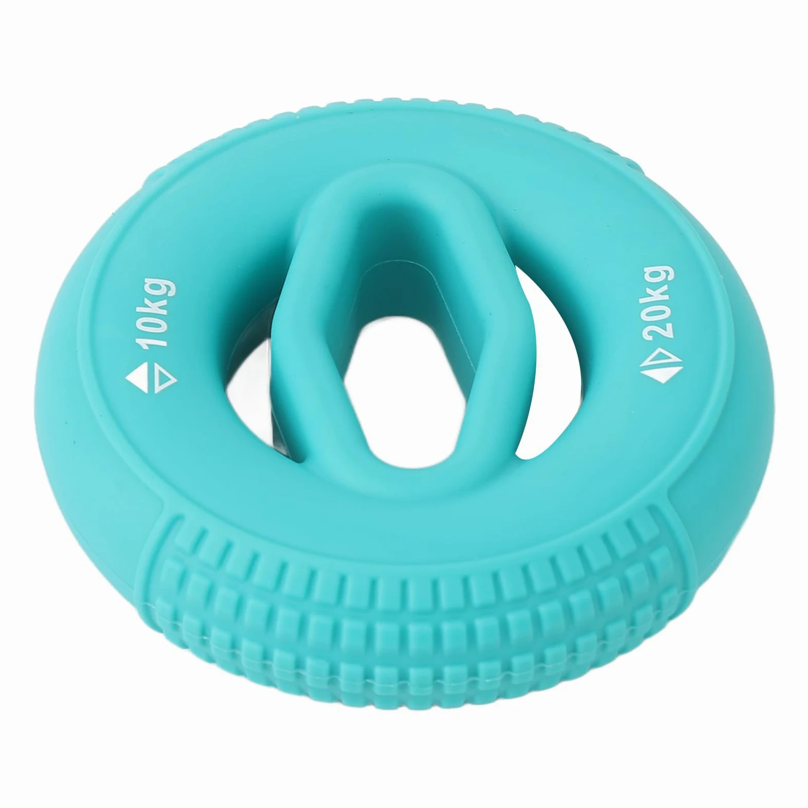 Srliya Anello per Allenatore della Forza della Presa in Silicone Comodo Rinforzo Dell'avambraccio per L'allenamento del Polso della Mano Verde Erba 10-20 Kg