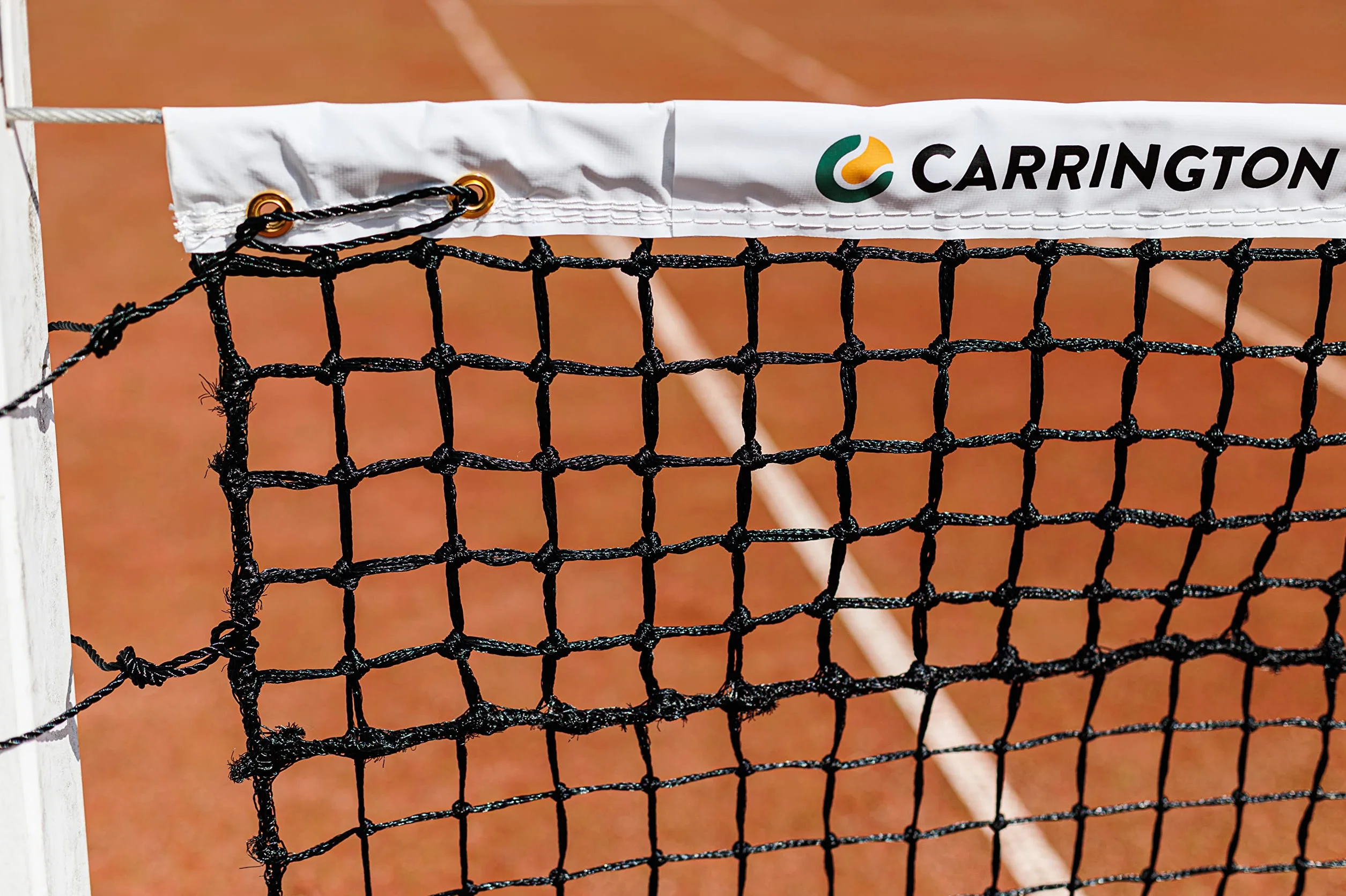 Carrington Rete da Tennis Regolamentare 3,5mm per Campi in Terra Rossa Maglia Doppia