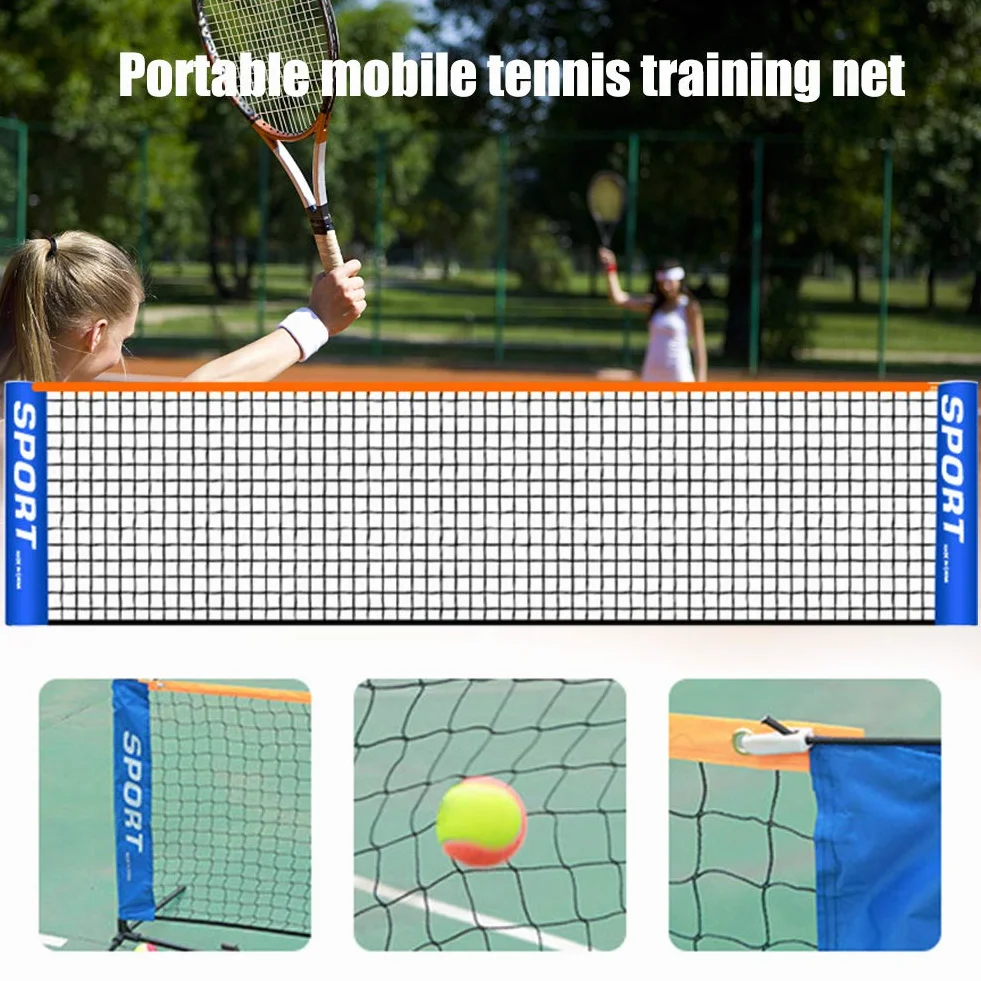 KYLMET Rete da tennis portatile pieghevole 3-6 m per bambini e adulti