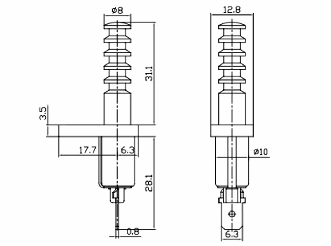 ASW-18-4 - Tasto universale per auto, 20 A, 12 VDC ON (OFF), pulsante attuale, bagagliaio, cofano, allarme, cappa di sicurezza, interruttore porta, interruttore