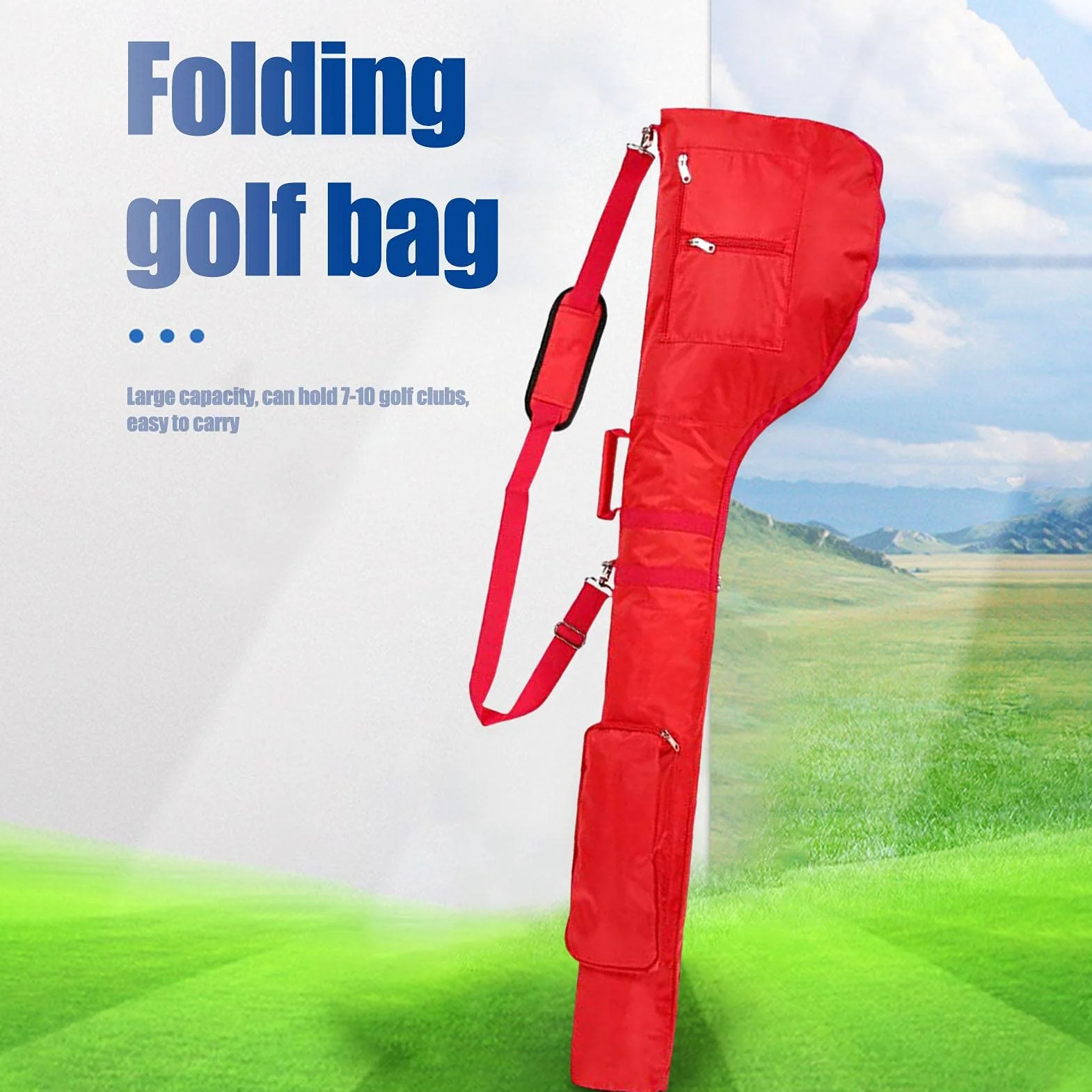 Custodia Da Golf Pieghevole Impermeabile Sacca Portatile Con Tracolla Staccabile
