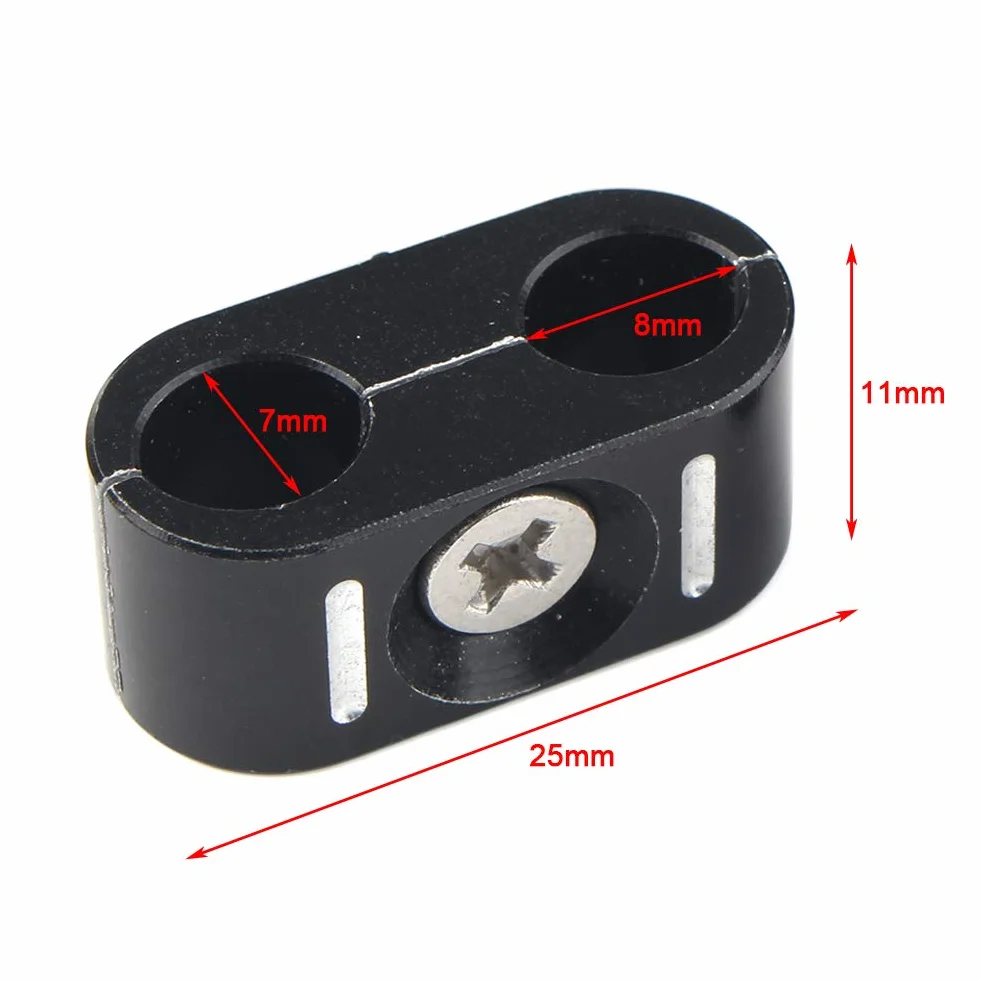 Morsetto per cavo acceleratore freno moto, doppio separatore, organizer per cavi, accessorio di ricambio 1984-UP (4 szt.)