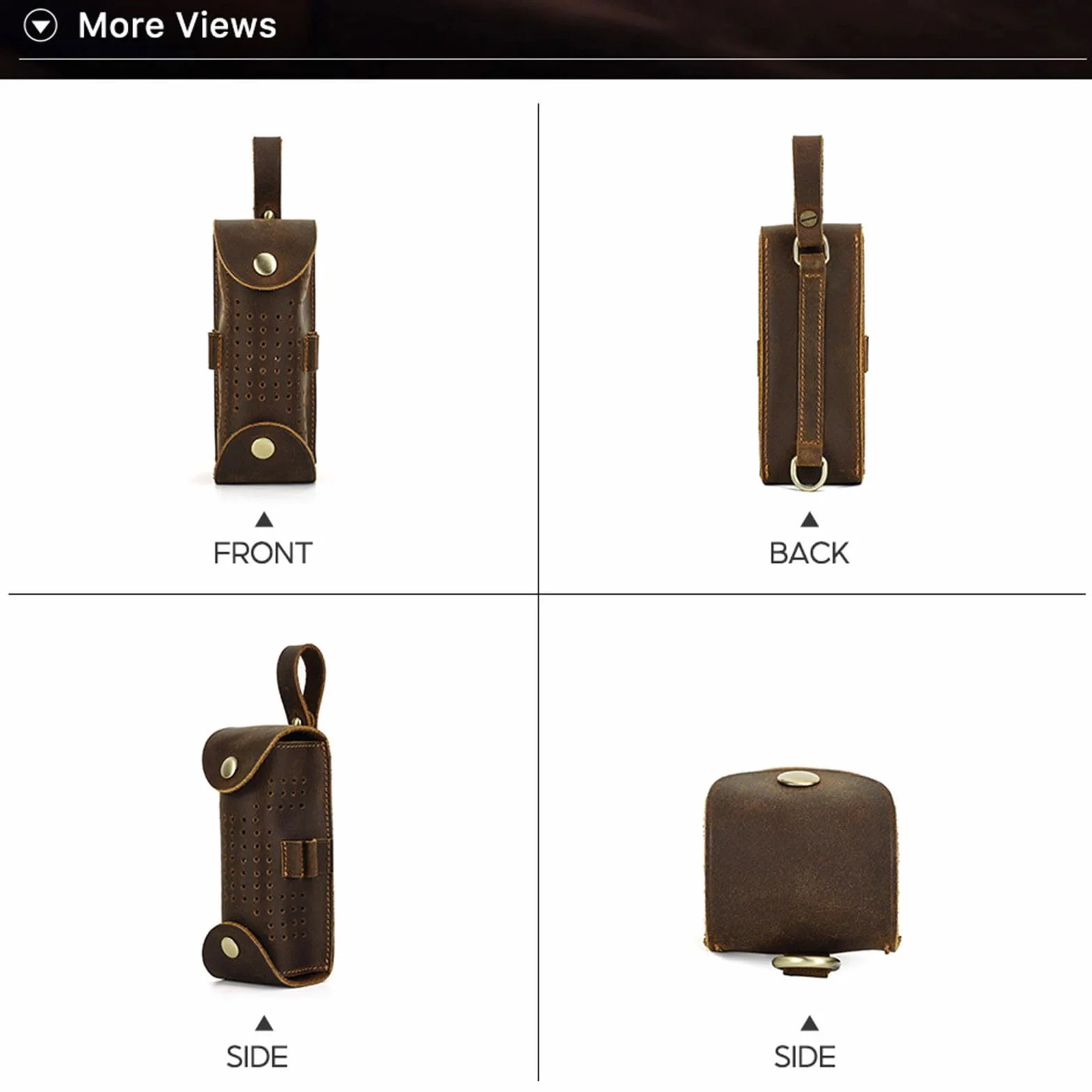Borsa da golf in pelle 3 scomparti custodio uomo donna
