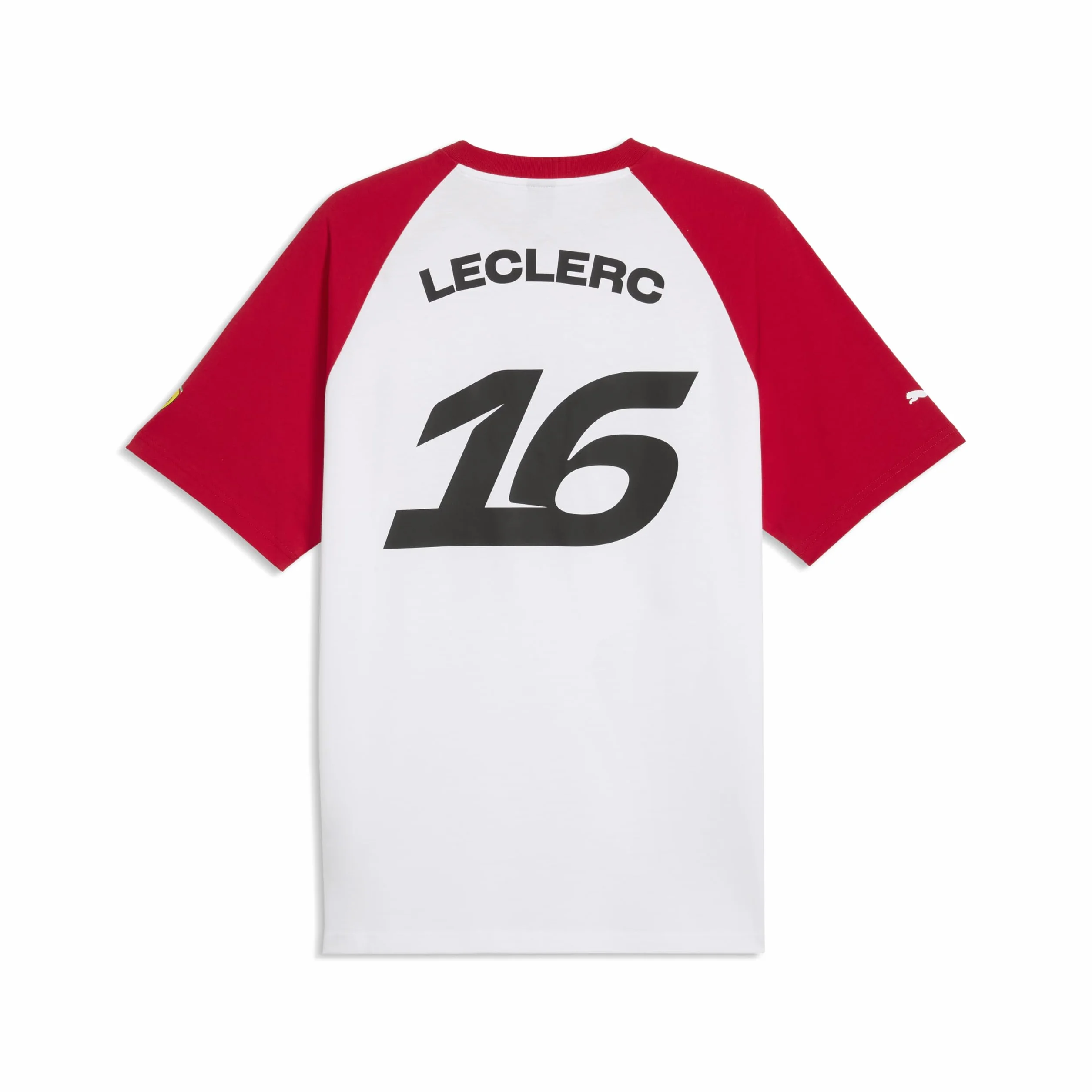 PUMA Scuderia Ferrari F1 T-Shirt Driver Uomo Charles Leclerc Rosso Corsa