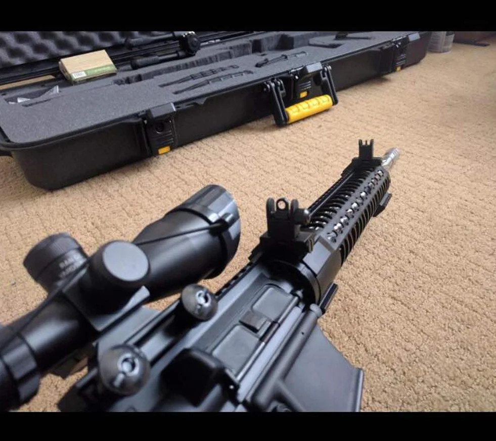 ACEXIER US Flip Up Anterior Posterior Iron Sight Set For 20mm Mount Hunting Rifle Airsoft