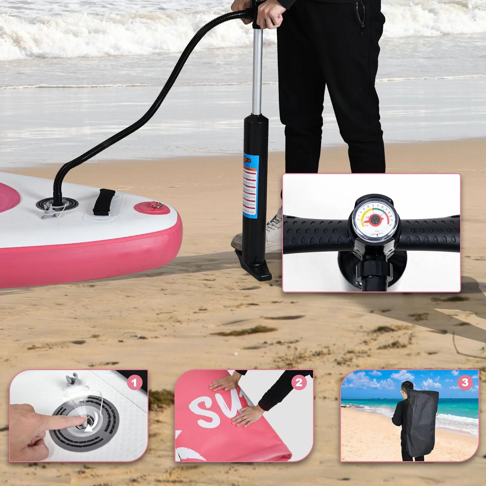YU YUSING Tavola Sup Gonfiabile 320/335 cm, Sup Gonfiabile Adulti, Paddle Board Gonfiabile, Sedile da Kayak, Pagaia in Alluminio, Pompa, Adatta a Tutti i Livelli di Abilità, Fino a 150 kg
