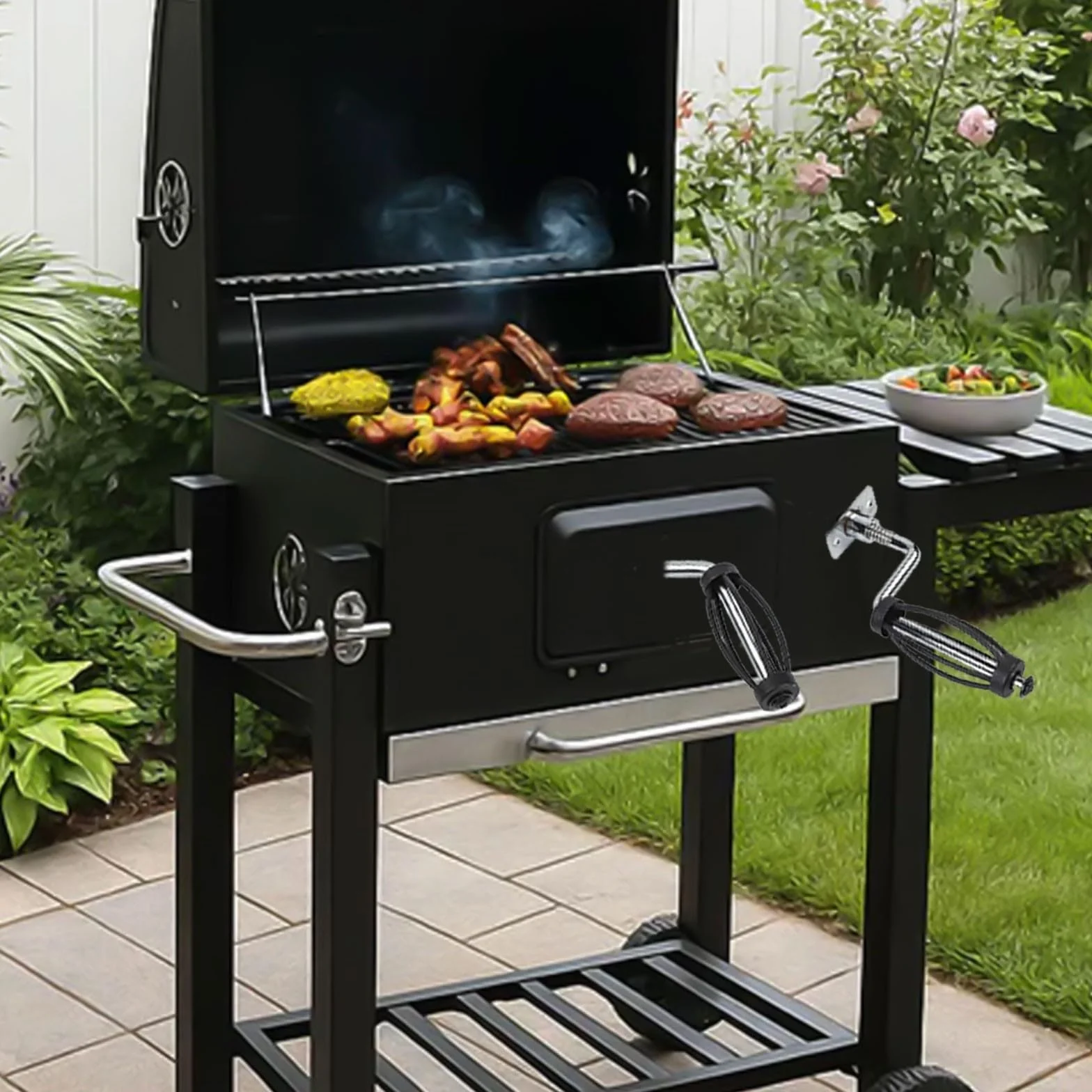 Manico robusto per barbecue Traeger compatibile con forni e affumicatori