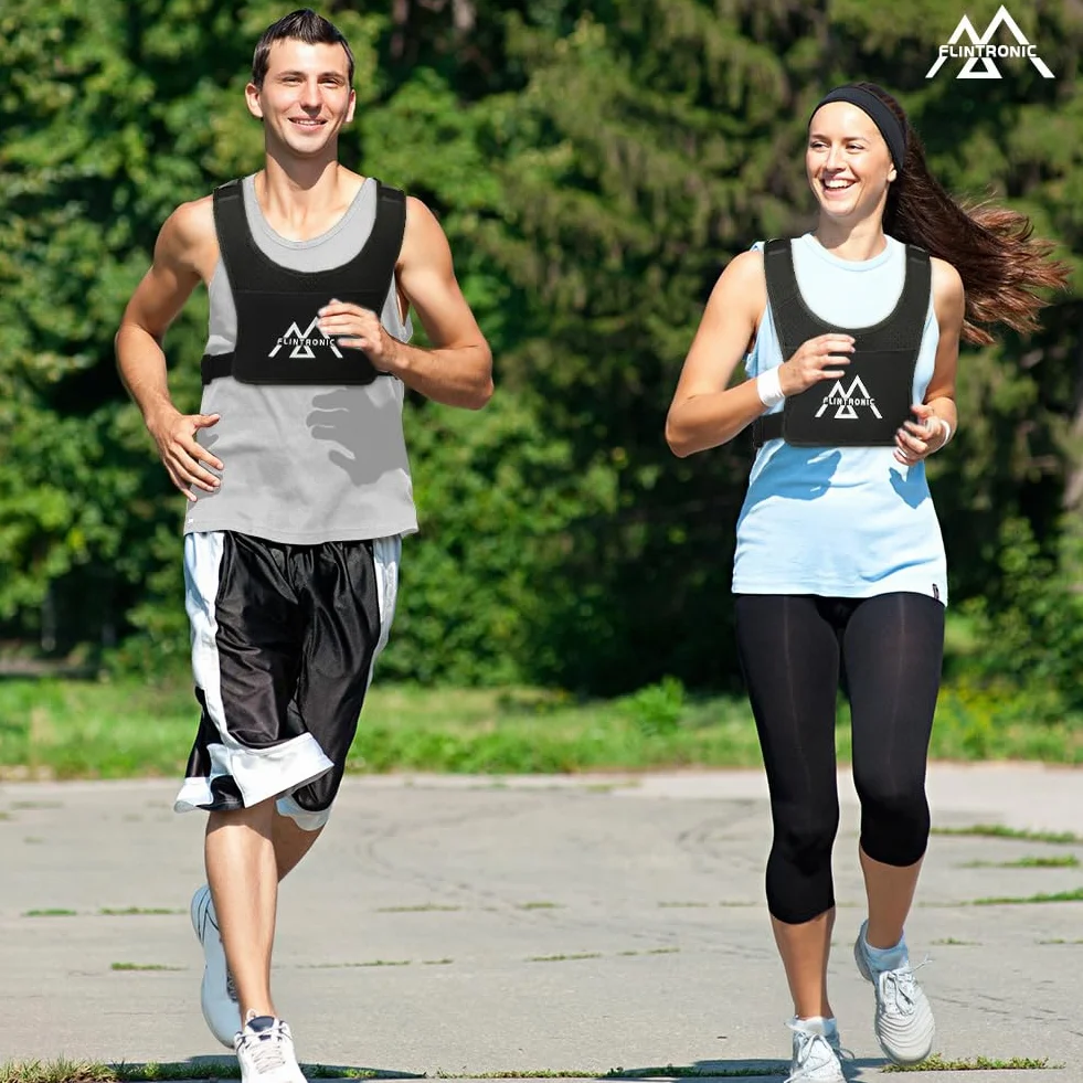 Flintronic Gilet Riflettente Porta Telefono per Ciclismo Jogging Escursionismo