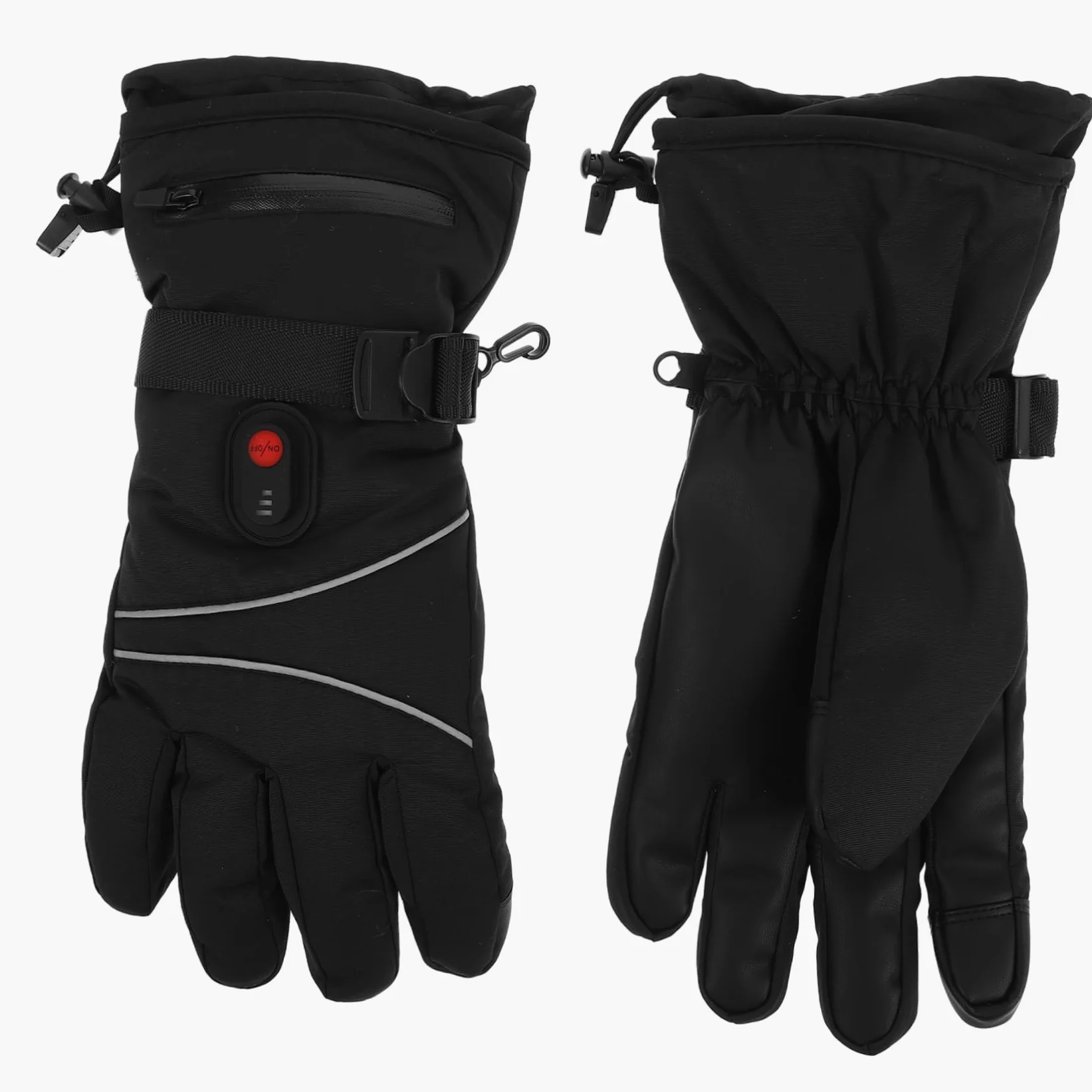 iplusmile Guanti Termici Invernali Funzione Touch Screen Scaldamani Elettrici Ricaricabili per Sport all Aperto e Protezione dal Freddo Design Antivento e Traspirante