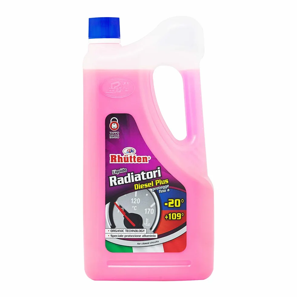 Liquido Radiatori Diesel Plus -20°C, Eccellente Protezione per Alluminio e Altre Leghe, Per Tutti i Motori Diesel, 2L