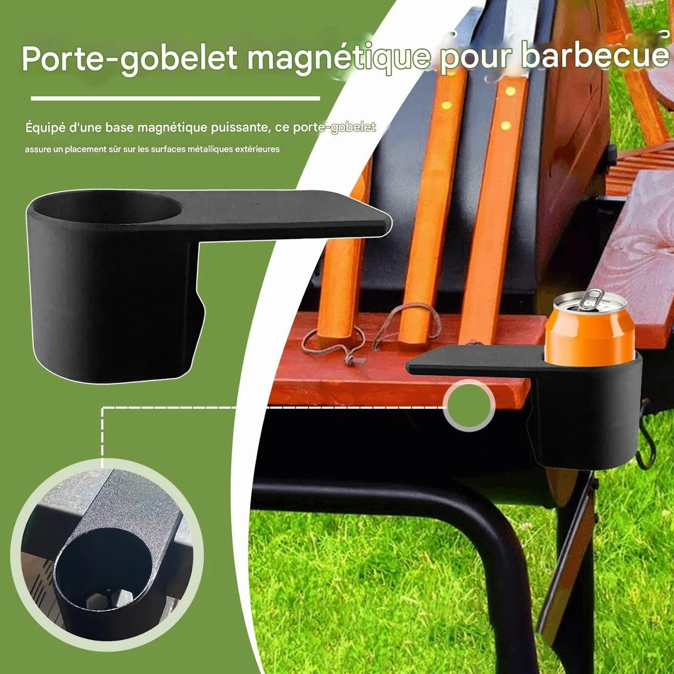 Porta bevande per griglia barbecue campeggio cucina all'aperto