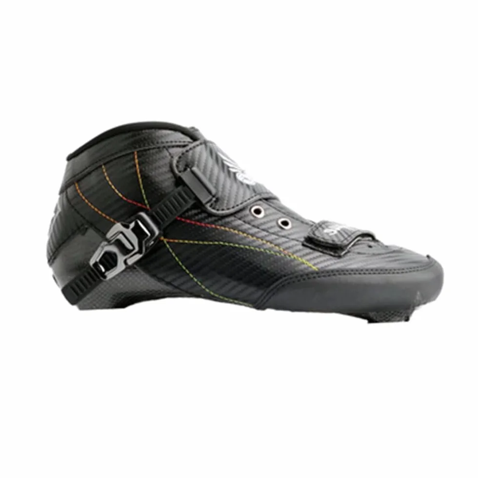 Pattini in linea da velocità professionali scocca fibra carbonio 3 ruote 110 mm telaio alluminio leggeri veloci gare lunghe distanze
