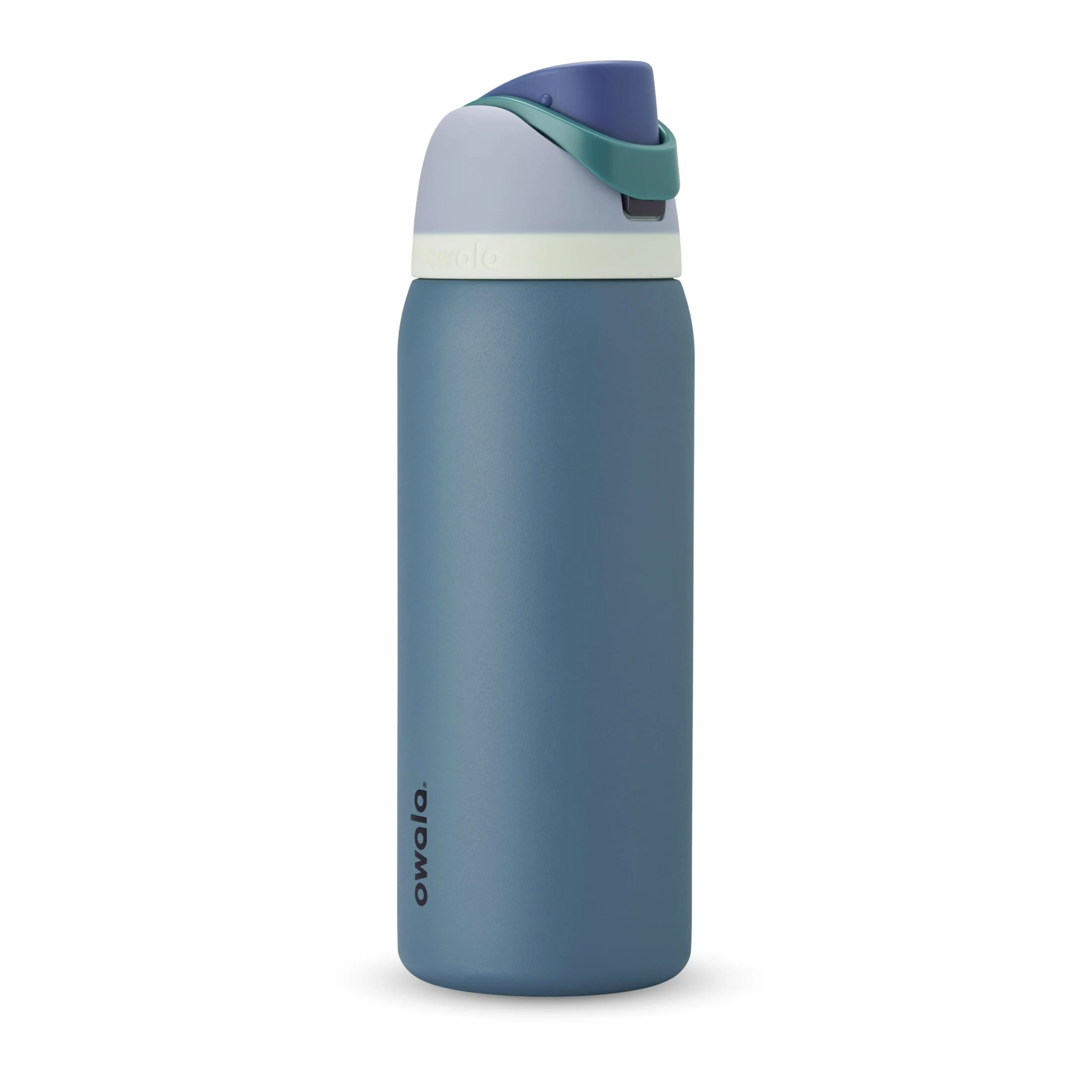 Owala FreeSip - Borraccia termica in acciaio inox con cannuccia, senza BPA, ideale per viaggi, 1134 g, denim