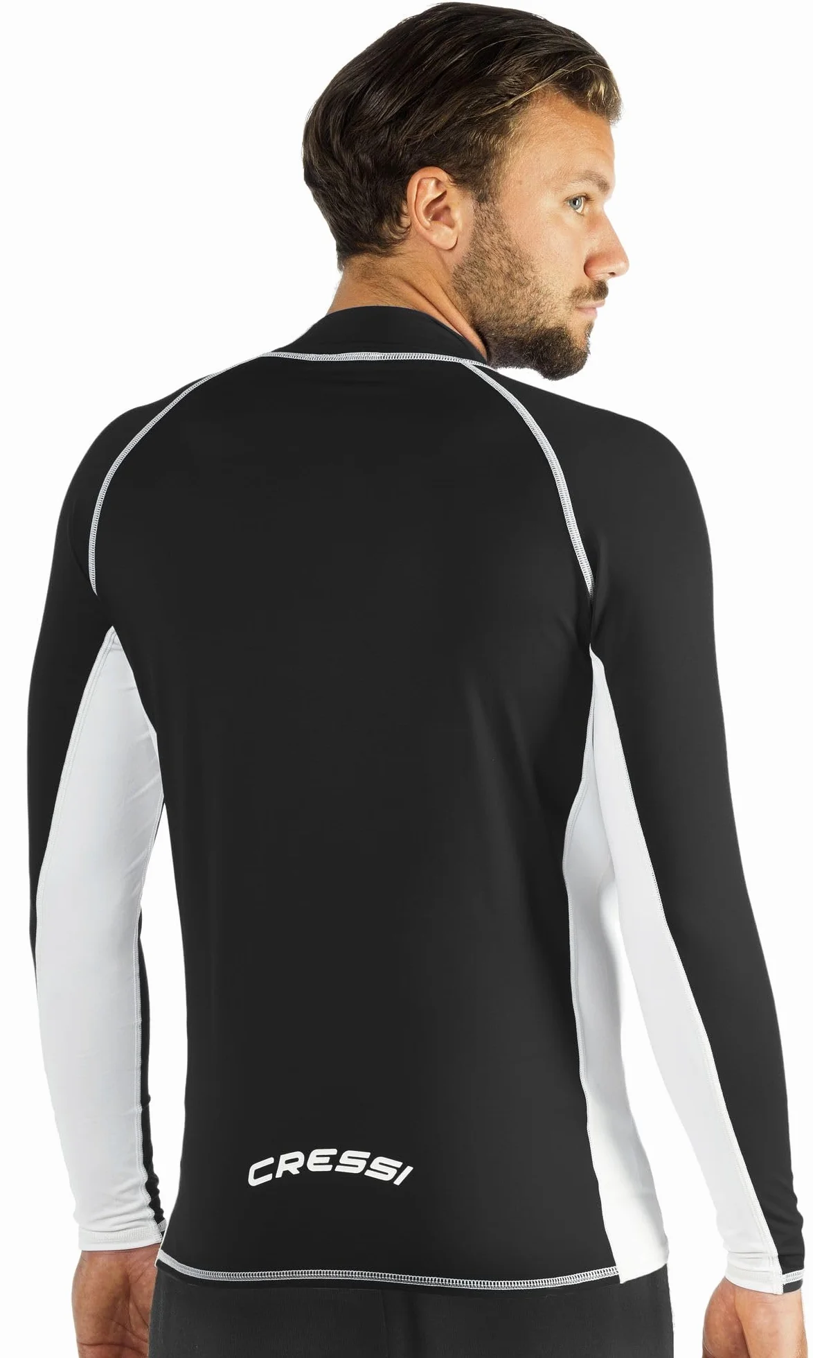 Cressi Rash Guard Man Long SL, Maglia Elastica Protettiva Maniche Lunghe Uomo