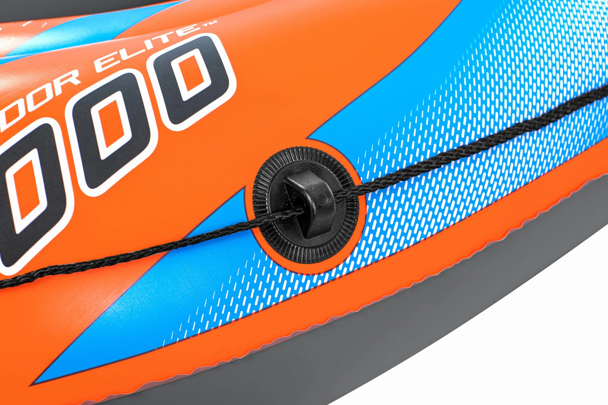 Bestway Inflatable Boat, Kondor 3000, 3 Persons, Raft Set with Oar and Hand/Foot Pump, Heavy Duty Handles and Interlocking Valves, 8.1” x 48”, 2.46m x 1.22m