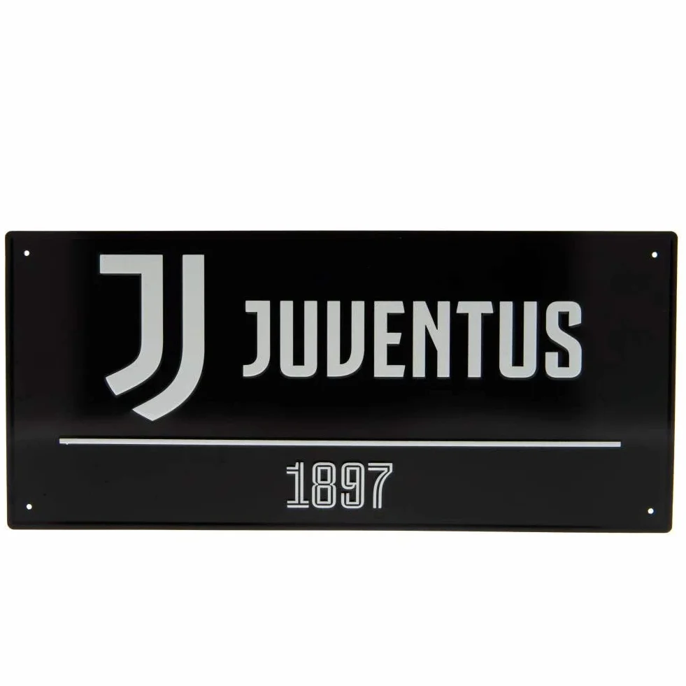 Segno stradale nero Juventus FC